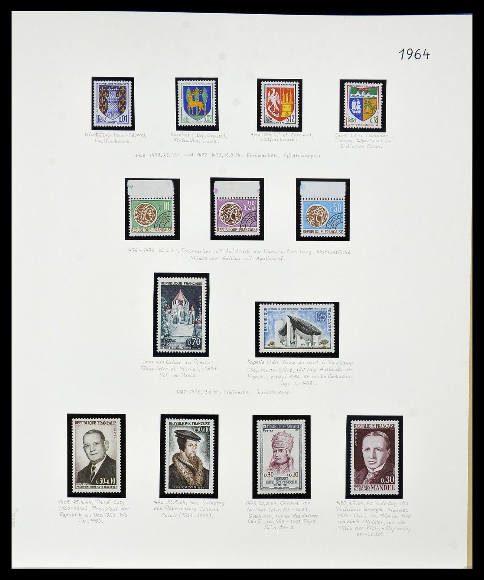 34235 122 - Postzegelverzameling 34235 Frankrijk 1930-2000.
