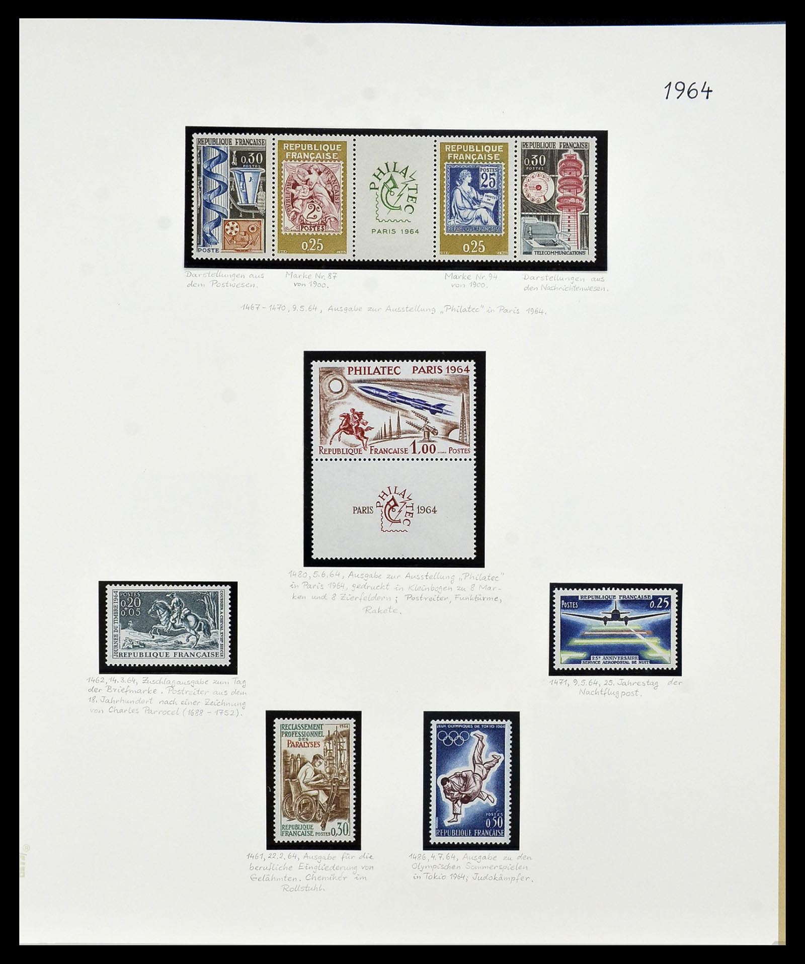 34235 123 - Postzegelverzameling 34235 Frankrijk 1930-2000.