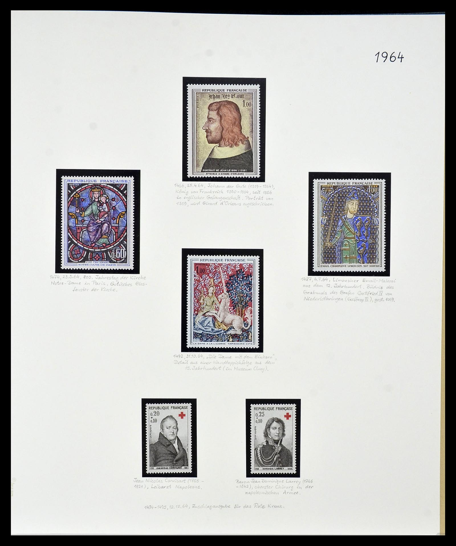 34235 125 - Postzegelverzameling 34235 Frankrijk 1930-2000.
