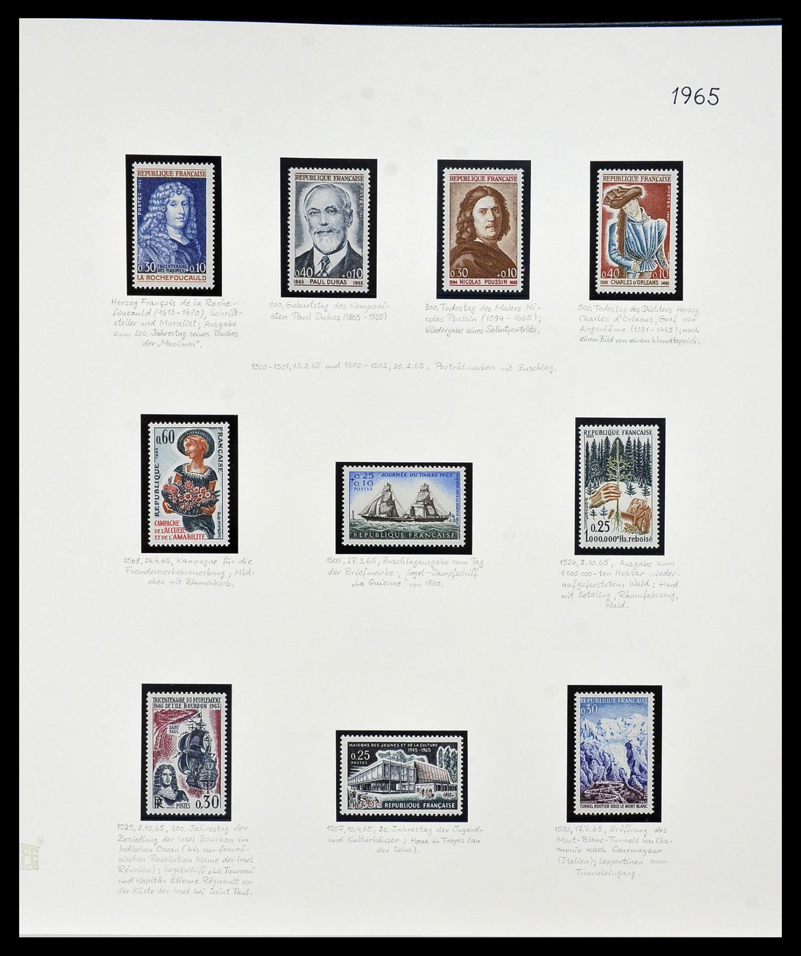 34235 128 - Postzegelverzameling 34235 Frankrijk 1930-2000.
