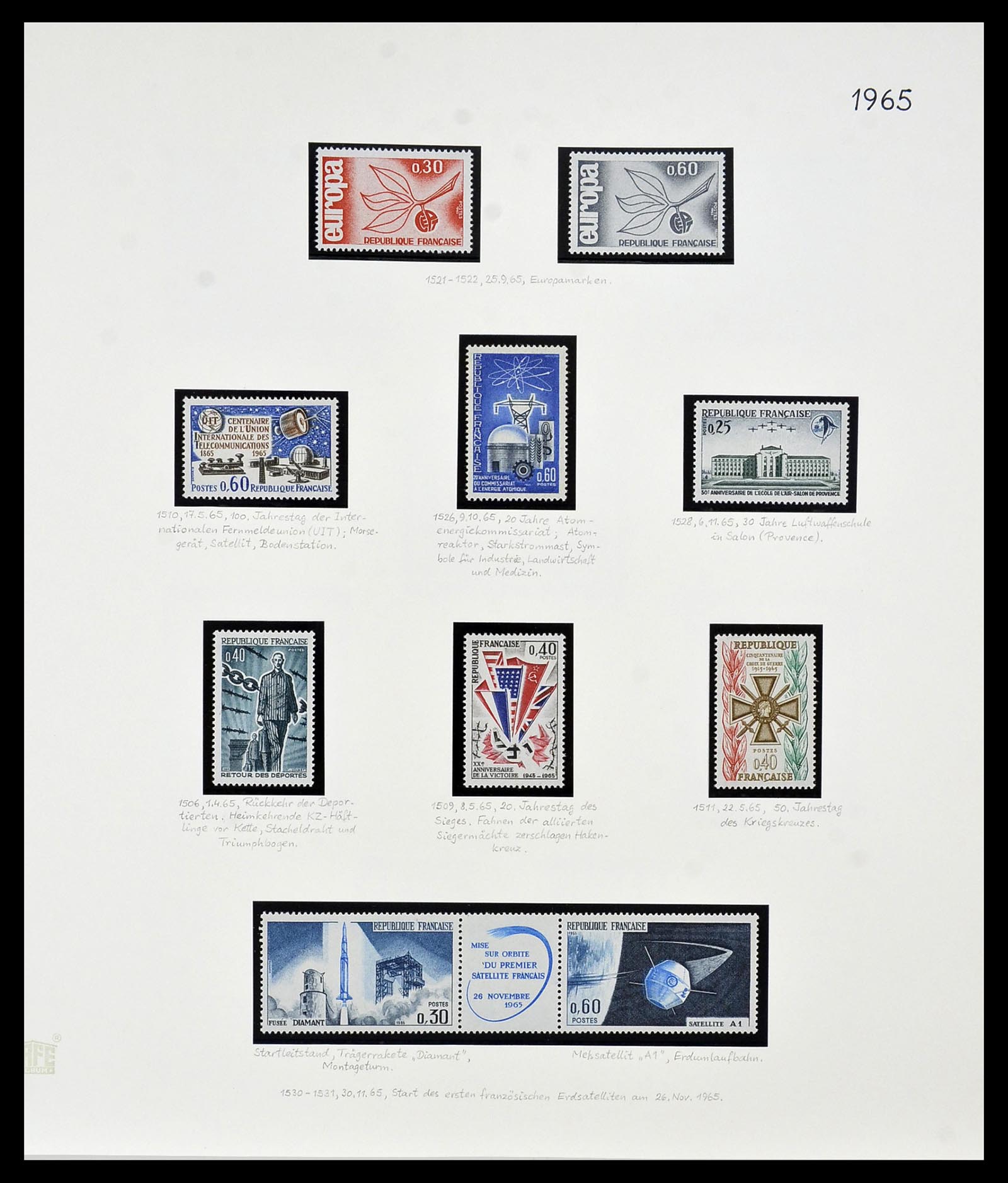 34235 129 - Postzegelverzameling 34235 Frankrijk 1930-2000.