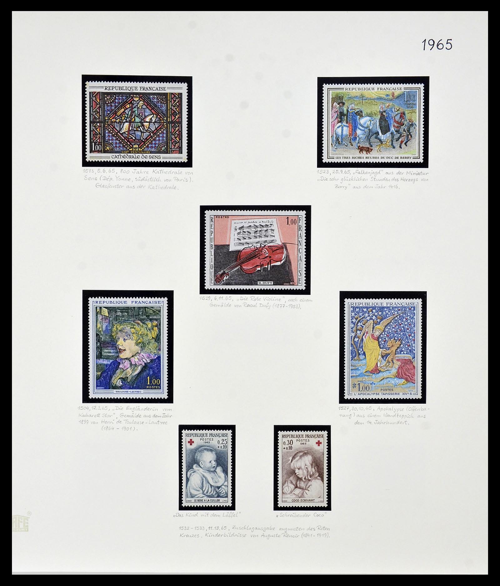 34235 130 - Postzegelverzameling 34235 Frankrijk 1930-2000.