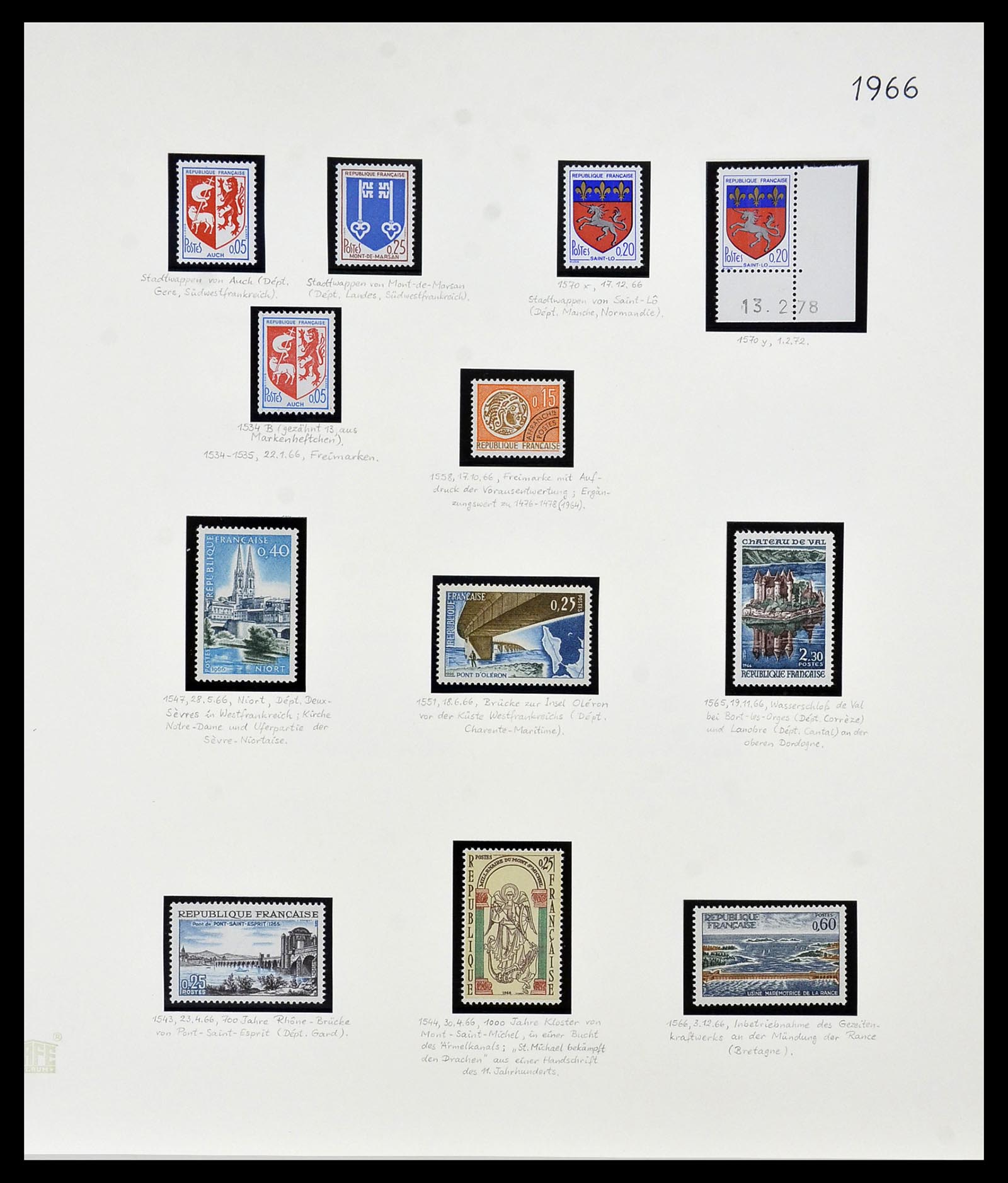 34235 131 - Postzegelverzameling 34235 Frankrijk 1930-2000.