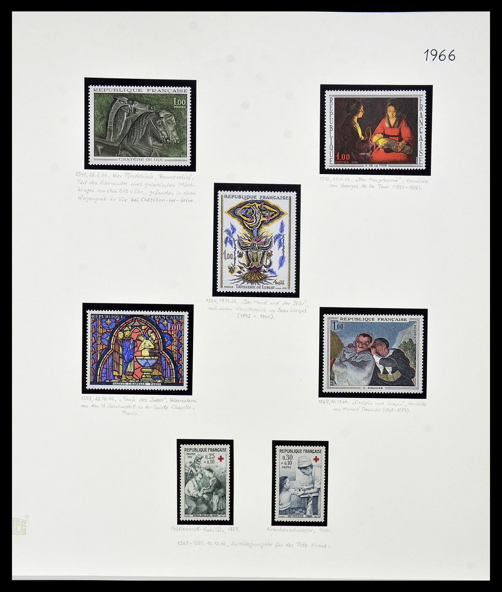 34235 134 - Postzegelverzameling 34235 Frankrijk 1930-2000.