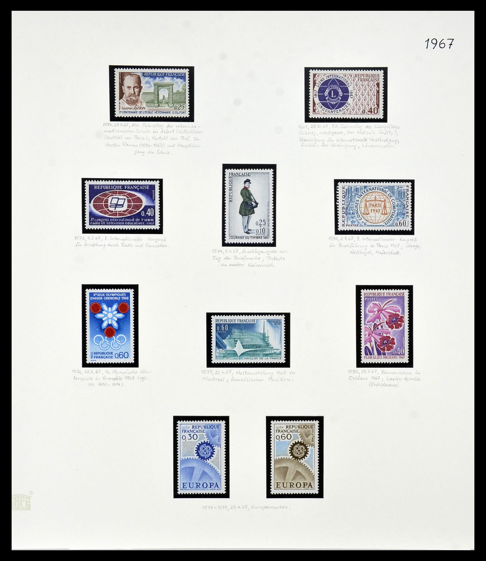 34235 138 - Postzegelverzameling 34235 Frankrijk 1930-2000.