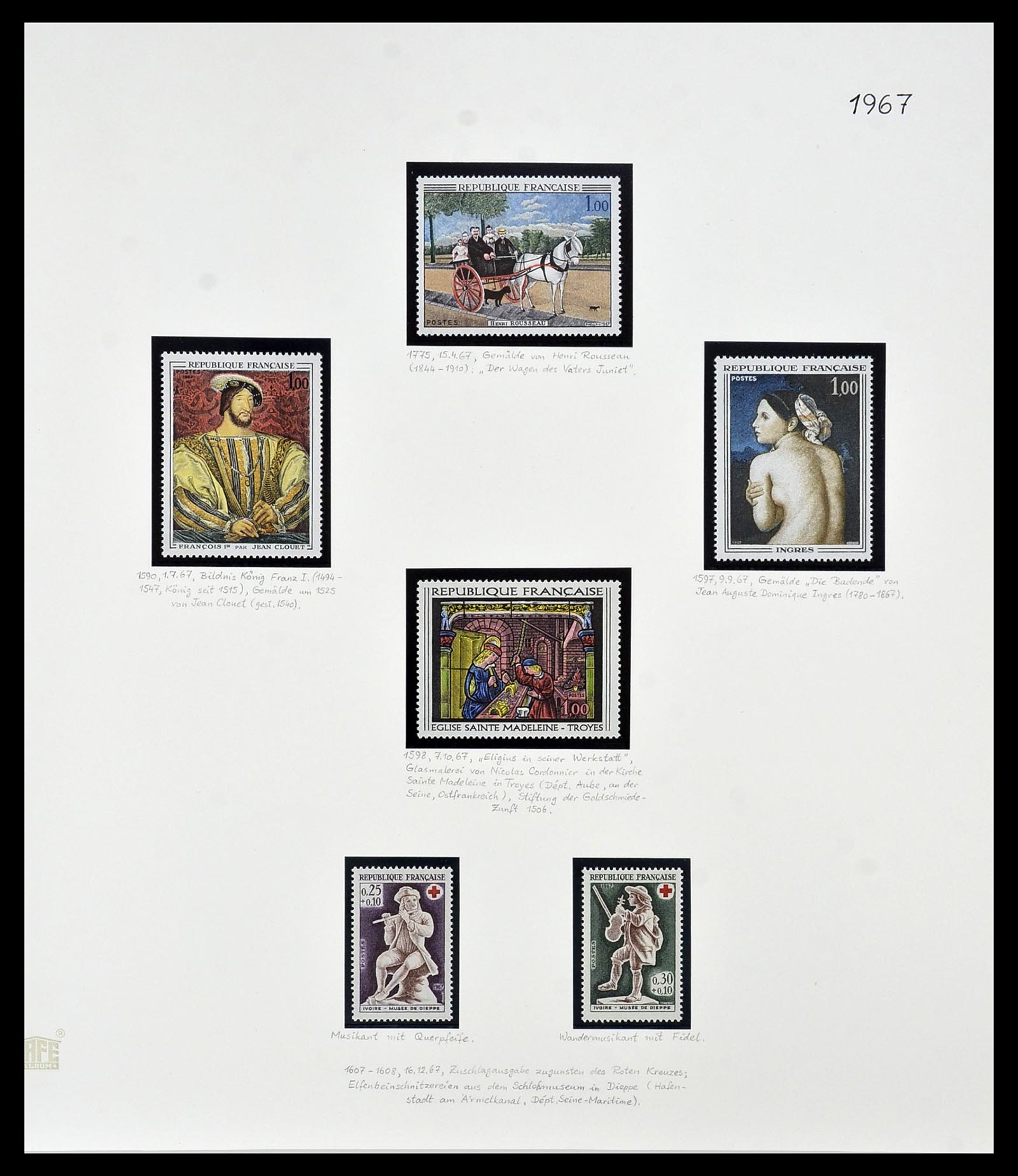 34235 139 - Postzegelverzameling 34235 Frankrijk 1930-2000.