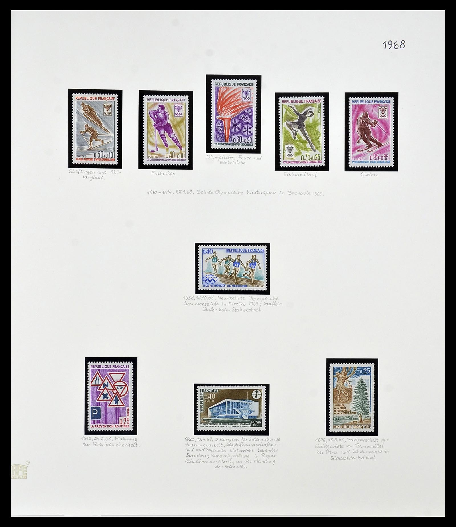 34235 140 - Postzegelverzameling 34235 Frankrijk 1930-2000.