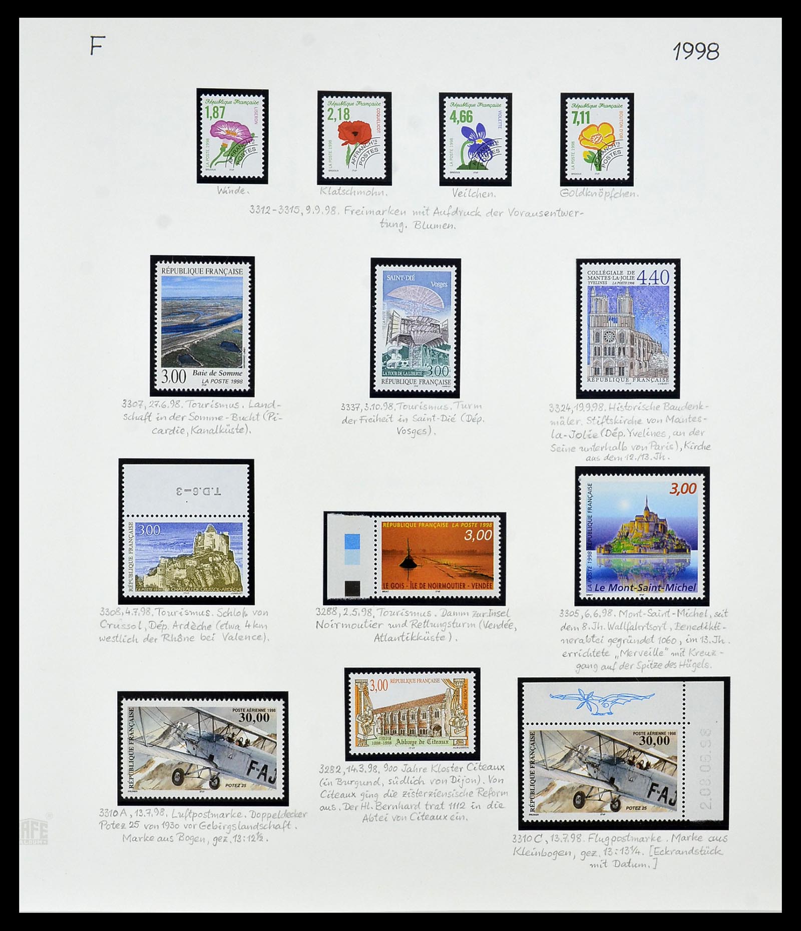 34235 364 - Postzegelverzameling 34235 Frankrijk 1930-2000.