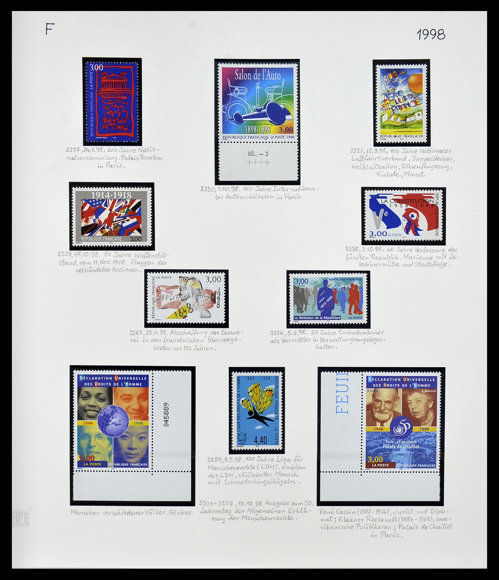 34235 367 - Postzegelverzameling 34235 Frankrijk 1930-2000.