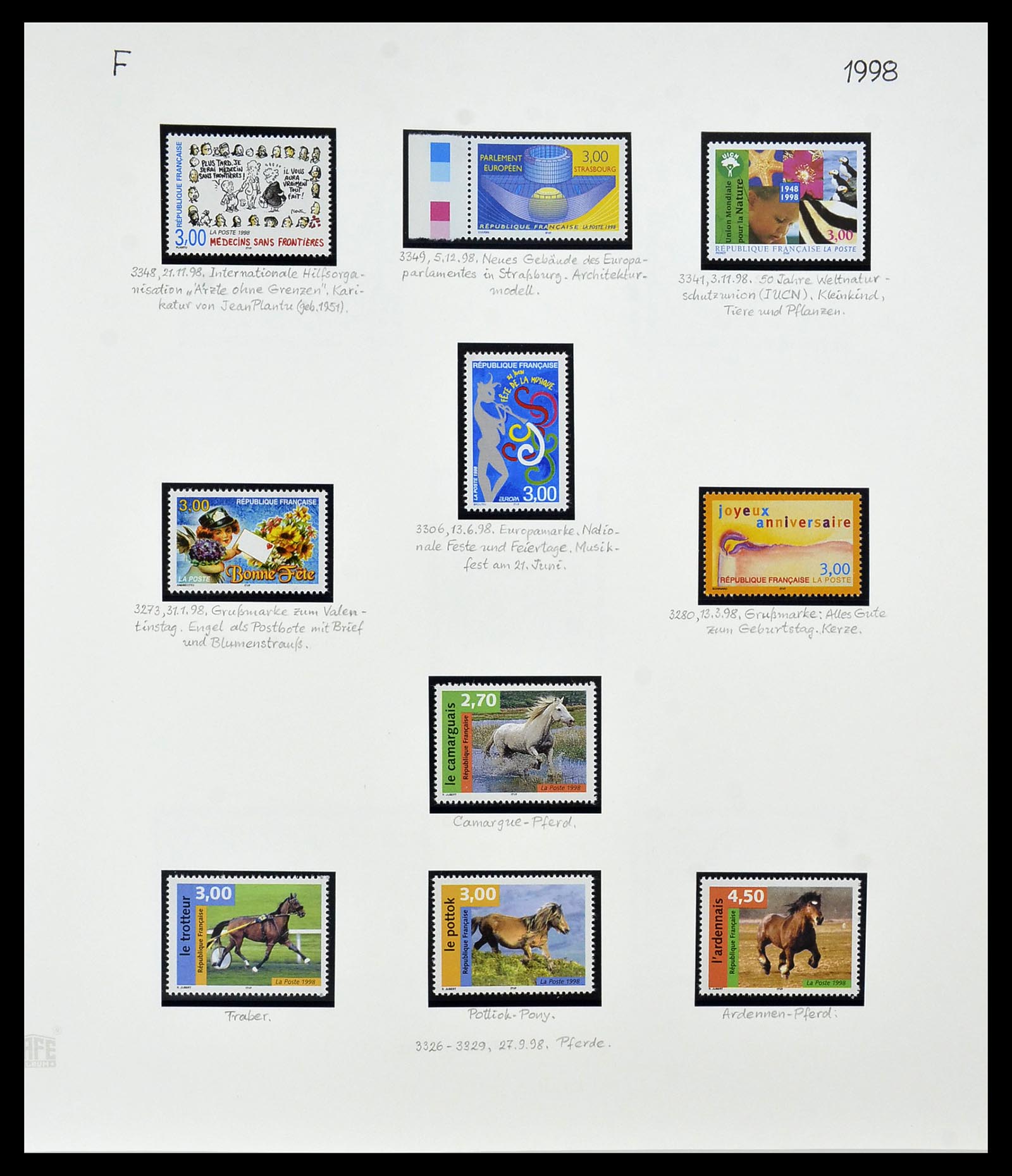 34235 368 - Postzegelverzameling 34235 Frankrijk 1930-2000.