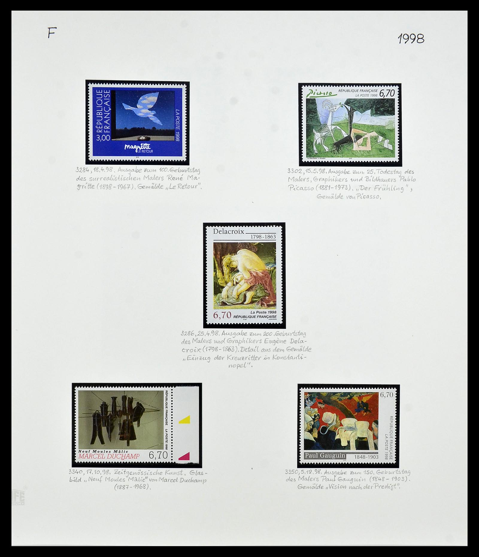 34235 369 - Postzegelverzameling 34235 Frankrijk 1930-2000.