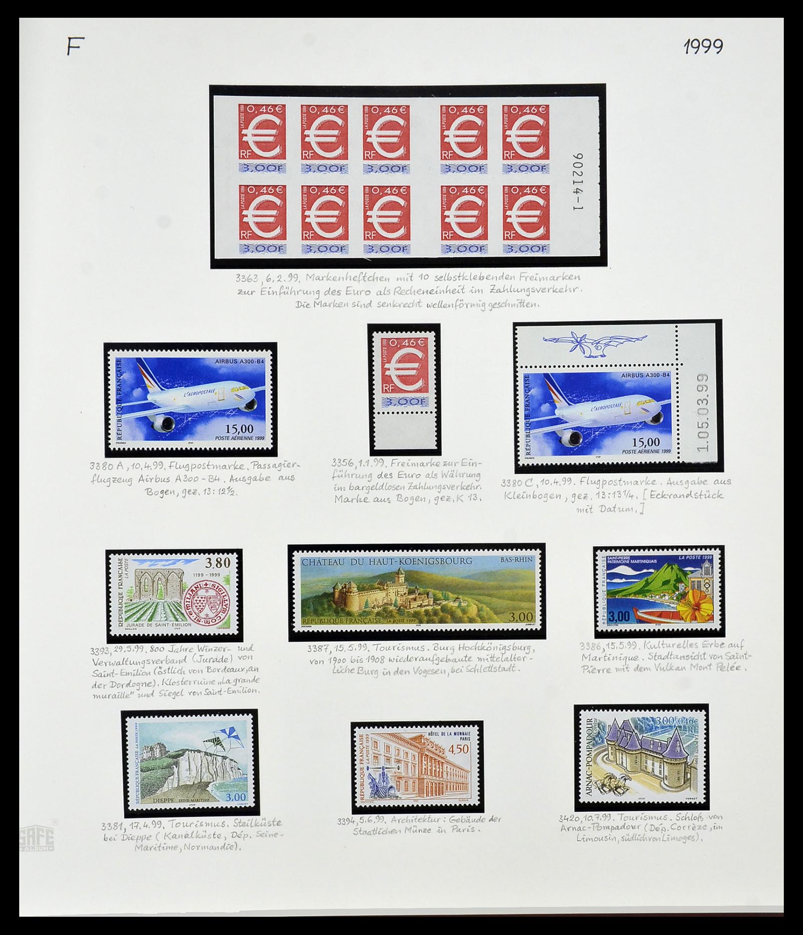 34235 377 - Postzegelverzameling 34235 Frankrijk 1930-2000.
