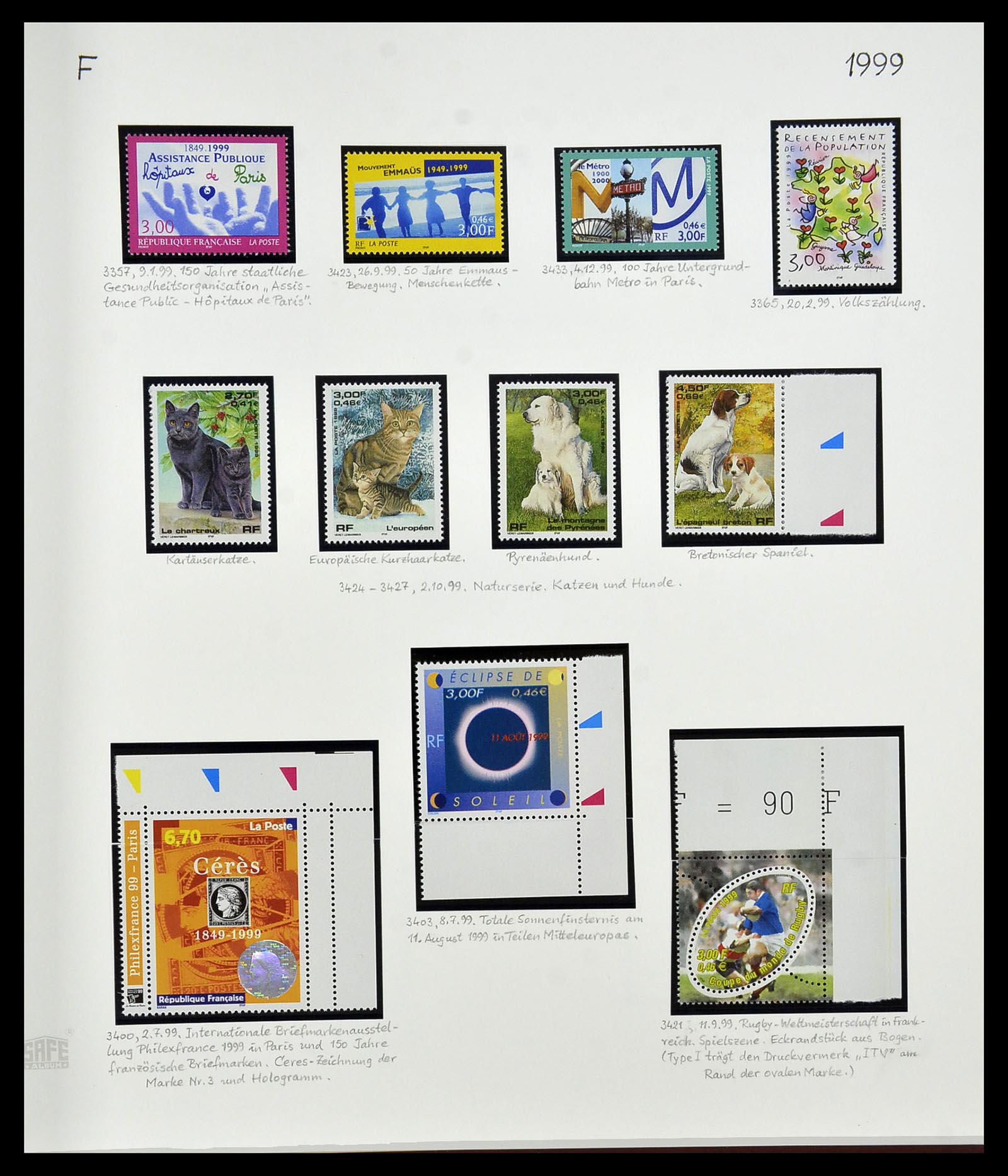 34235 379 - Postzegelverzameling 34235 Frankrijk 1930-2000.