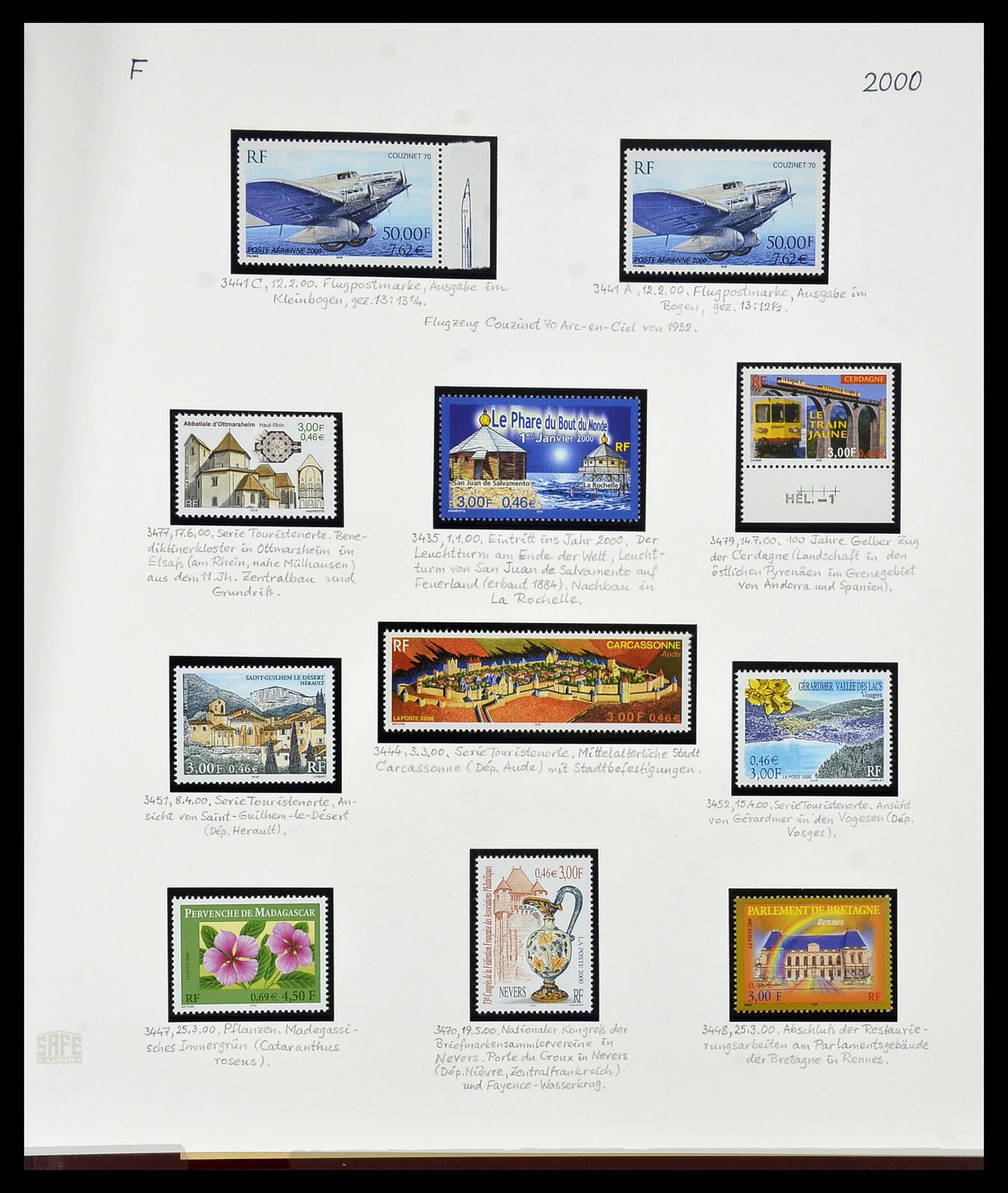 34235 392 - Postzegelverzameling 34235 Frankrijk 1930-2000.