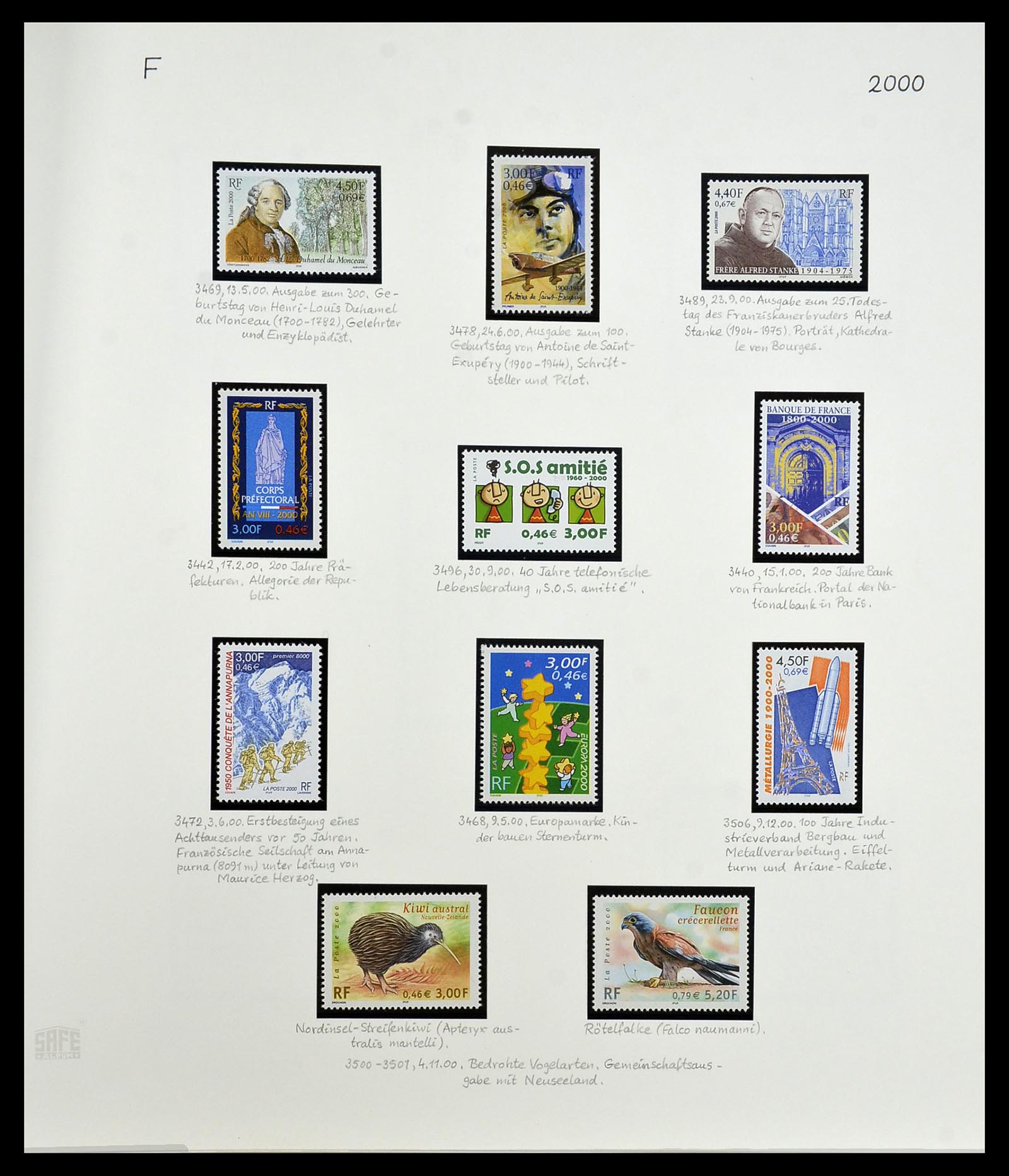 34235 393 - Postzegelverzameling 34235 Frankrijk 1930-2000.