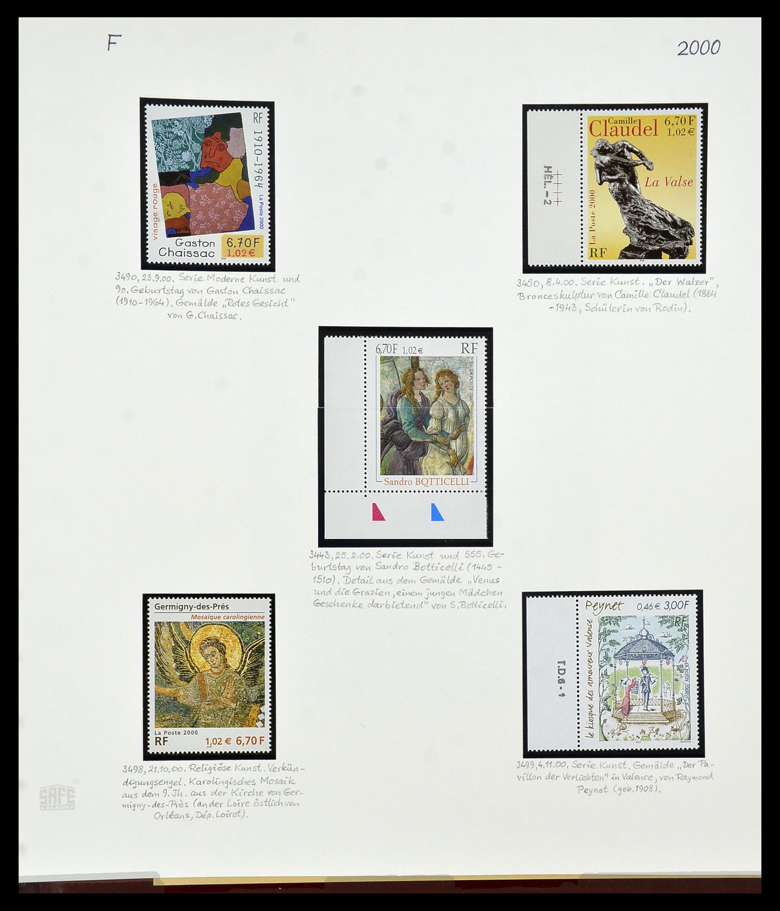 34235 394 - Postzegelverzameling 34235 Frankrijk 1930-2000.