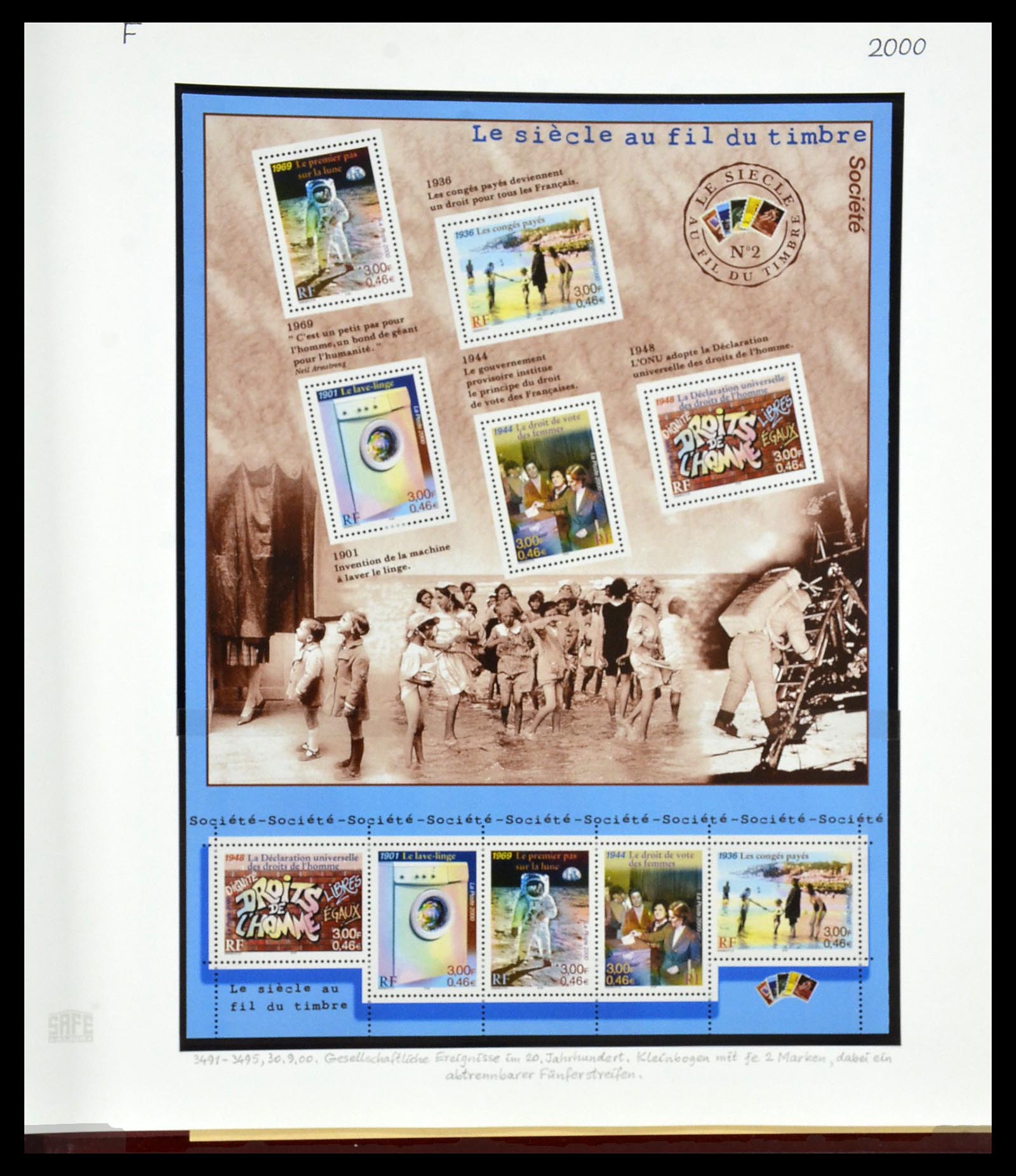34235 402 - Postzegelverzameling 34235 Frankrijk 1930-2000.