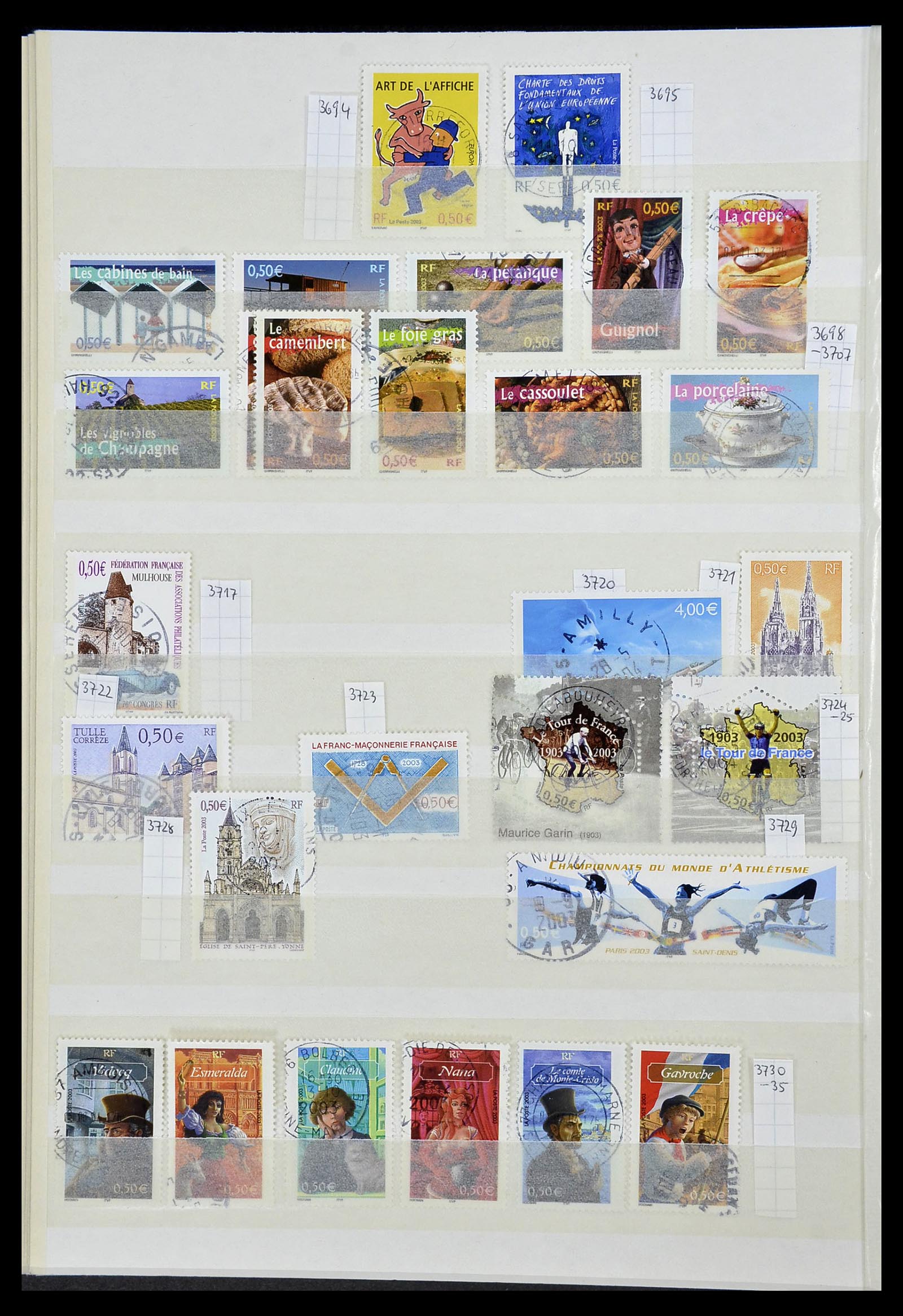 34236 119 - Stamp collection 34236 France 1853-2004.
