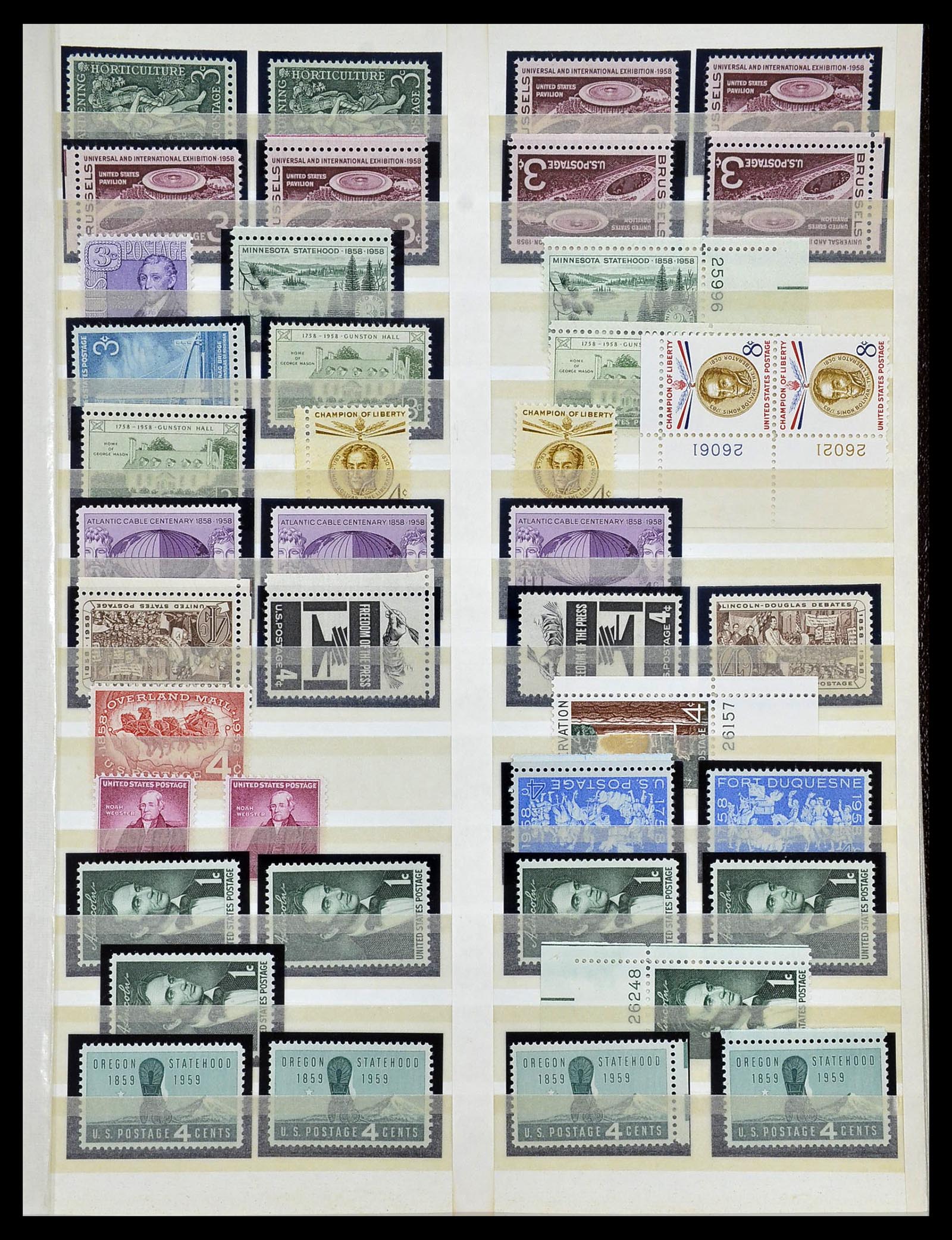 34237 008 - Postzegelverzameling 34237 USA postfris 1935-1998.