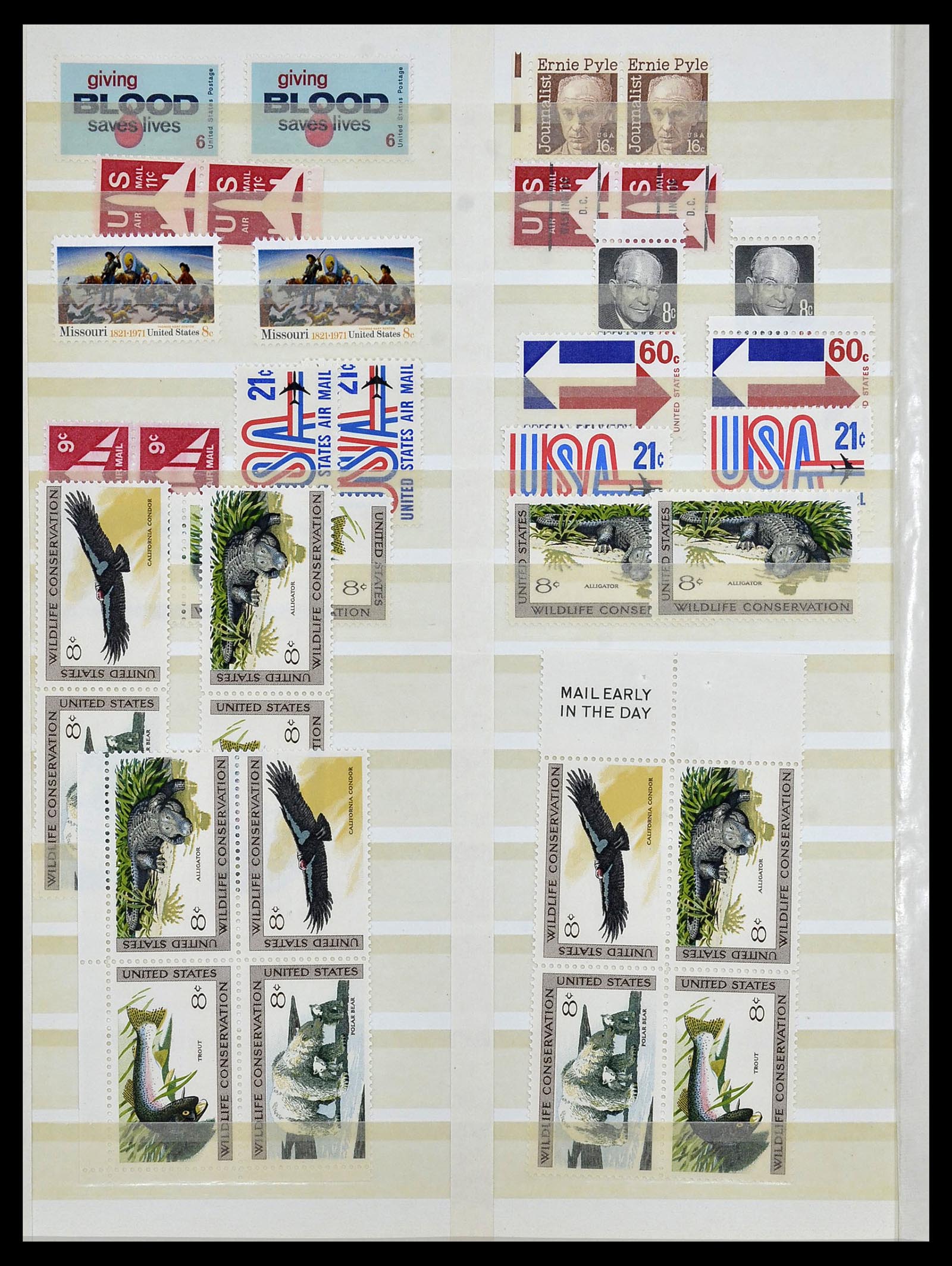 34237 021 - Stamp collection 34237 USA MNH 1935-1998.