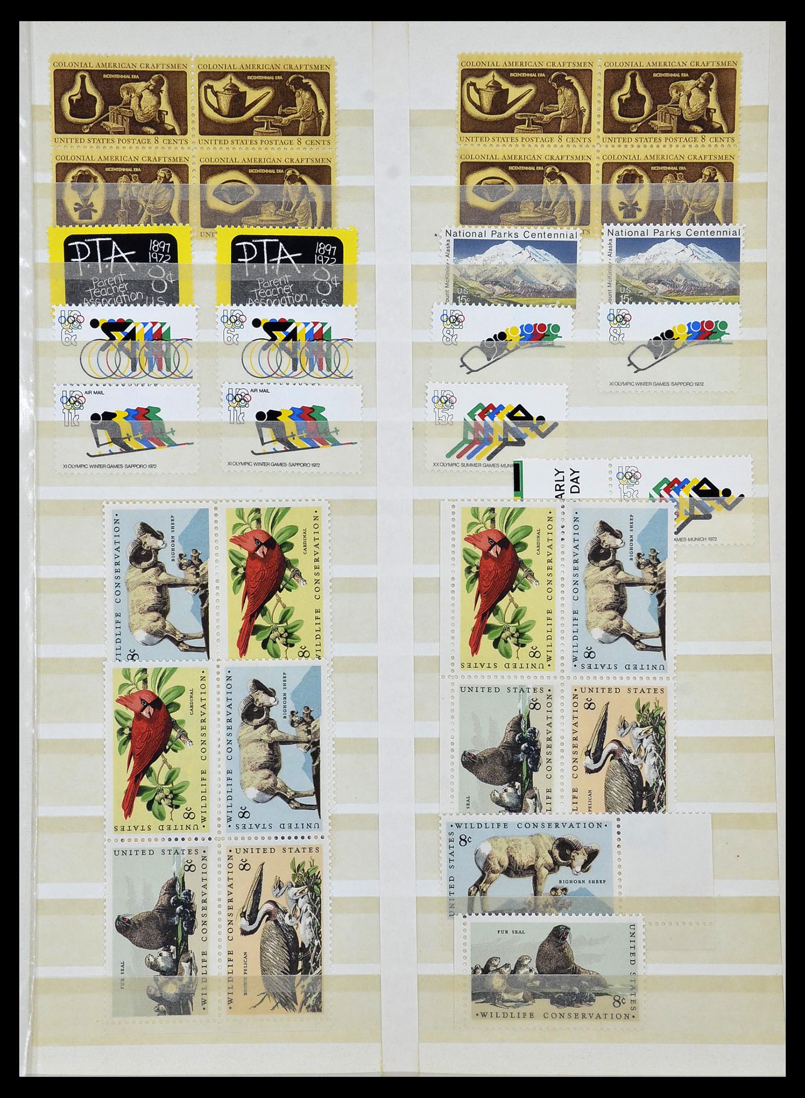 34237 025 - Postzegelverzameling 34237 USA postfris 1935-1998.