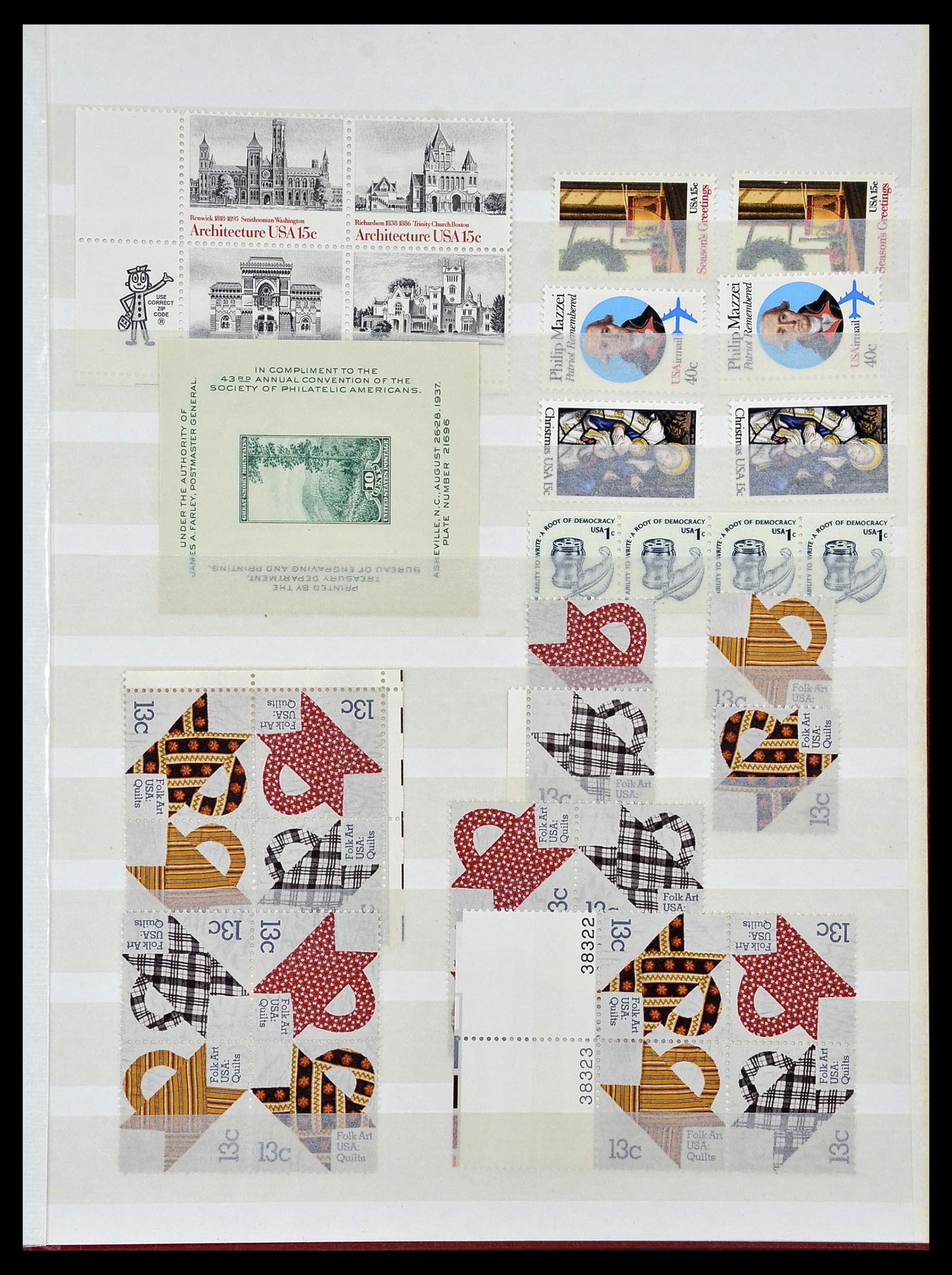 34237 051 - Stamp collection 34237 USA MNH 1935-1998.
