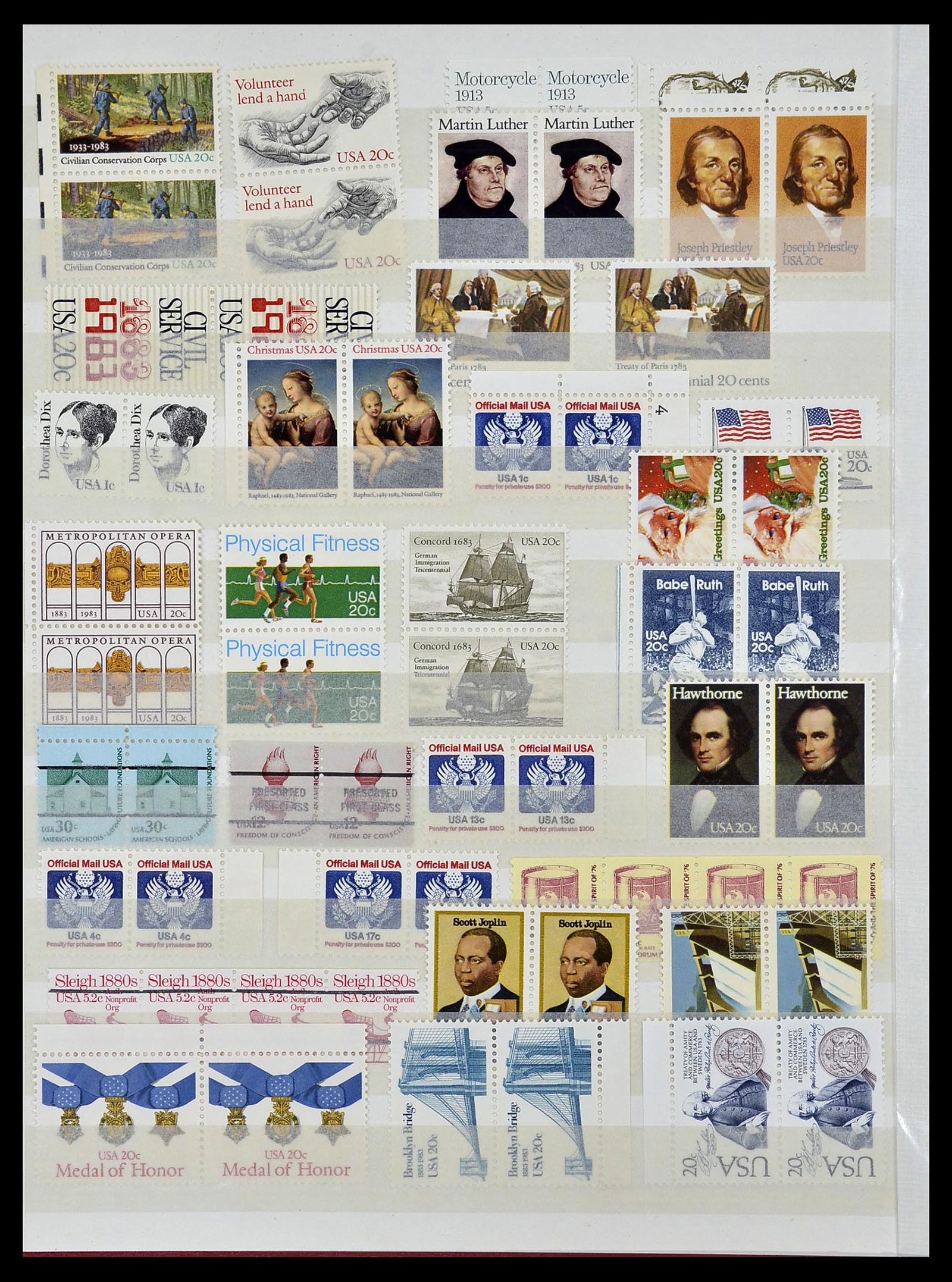 34237 054 - Postzegelverzameling 34237 USA postfris 1935-1998.