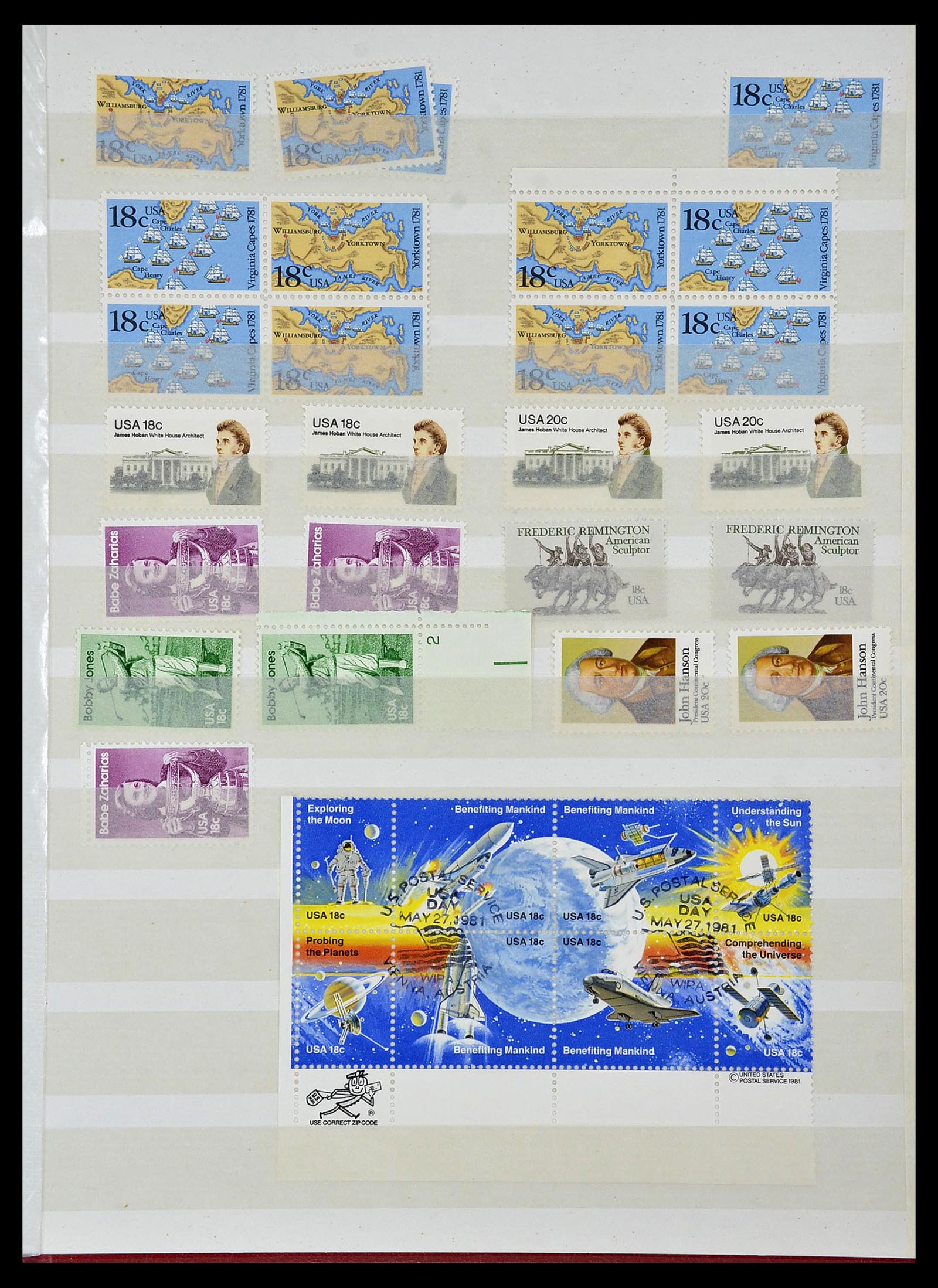 34237 055 - Stamp collection 34237 USA MNH 1935-1998.