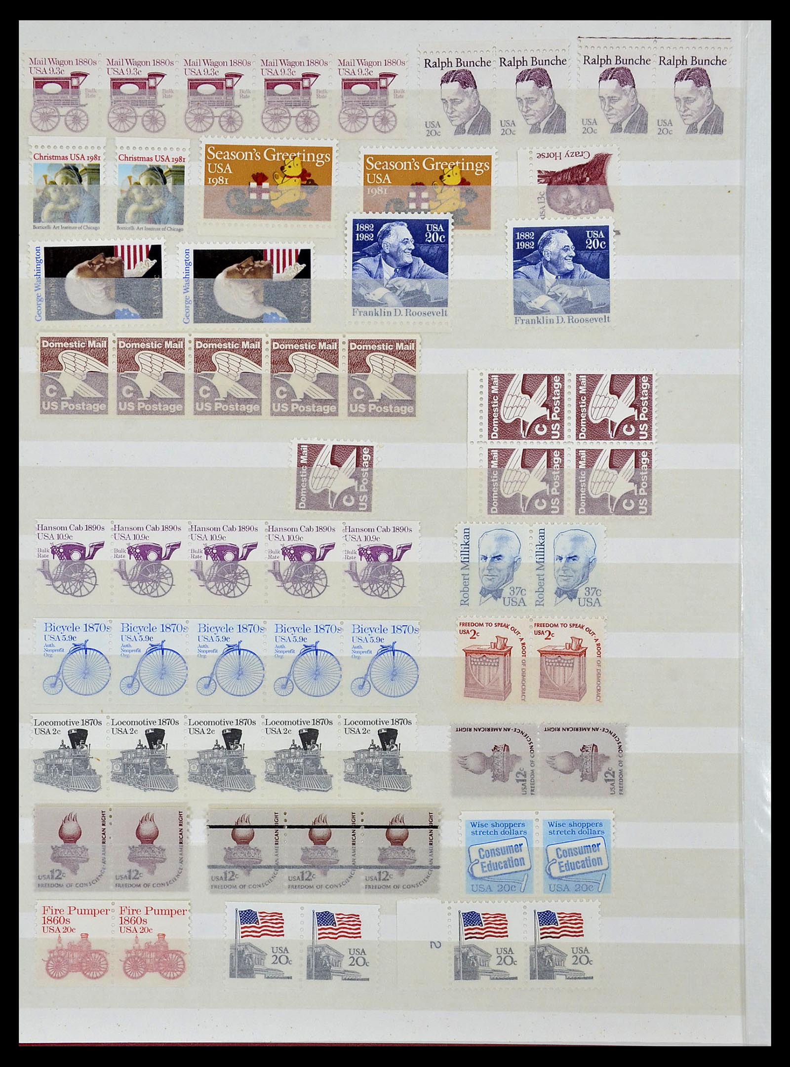 34237 056 - Postzegelverzameling 34237 USA postfris 1935-1998.