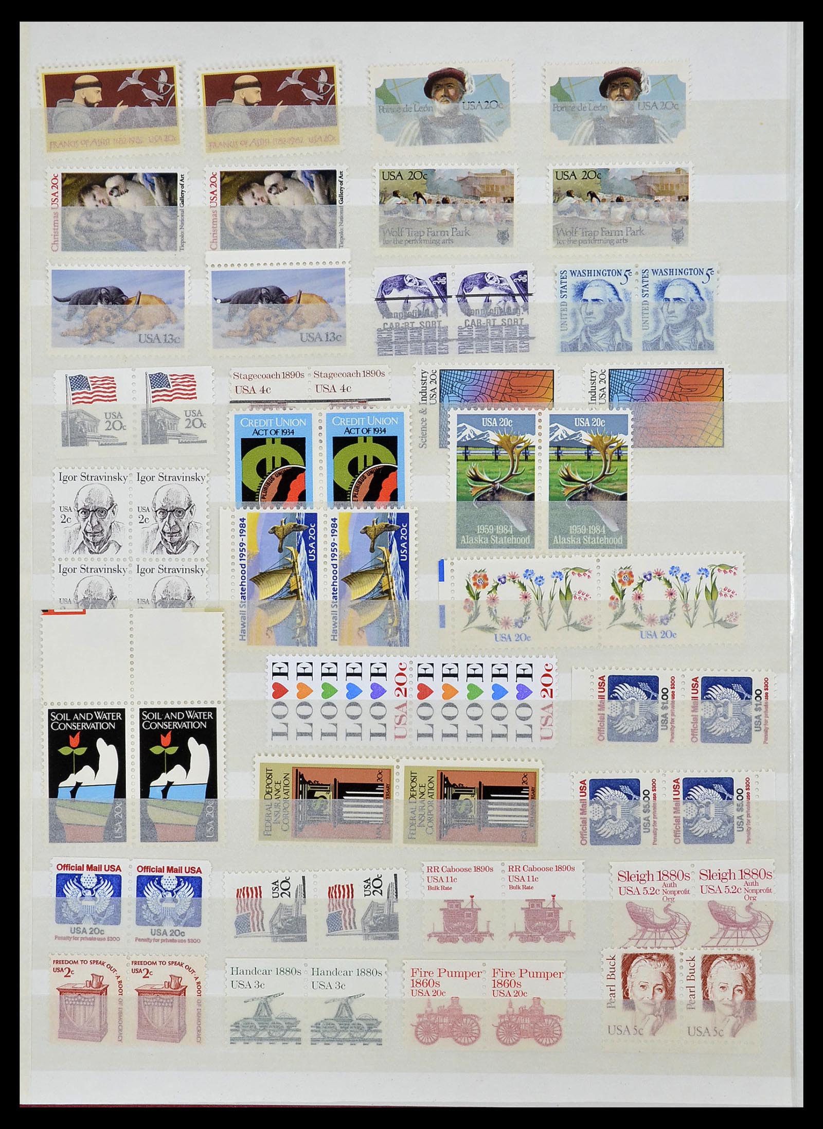 34237 060 - Postzegelverzameling 34237 USA postfris 1935-1998.