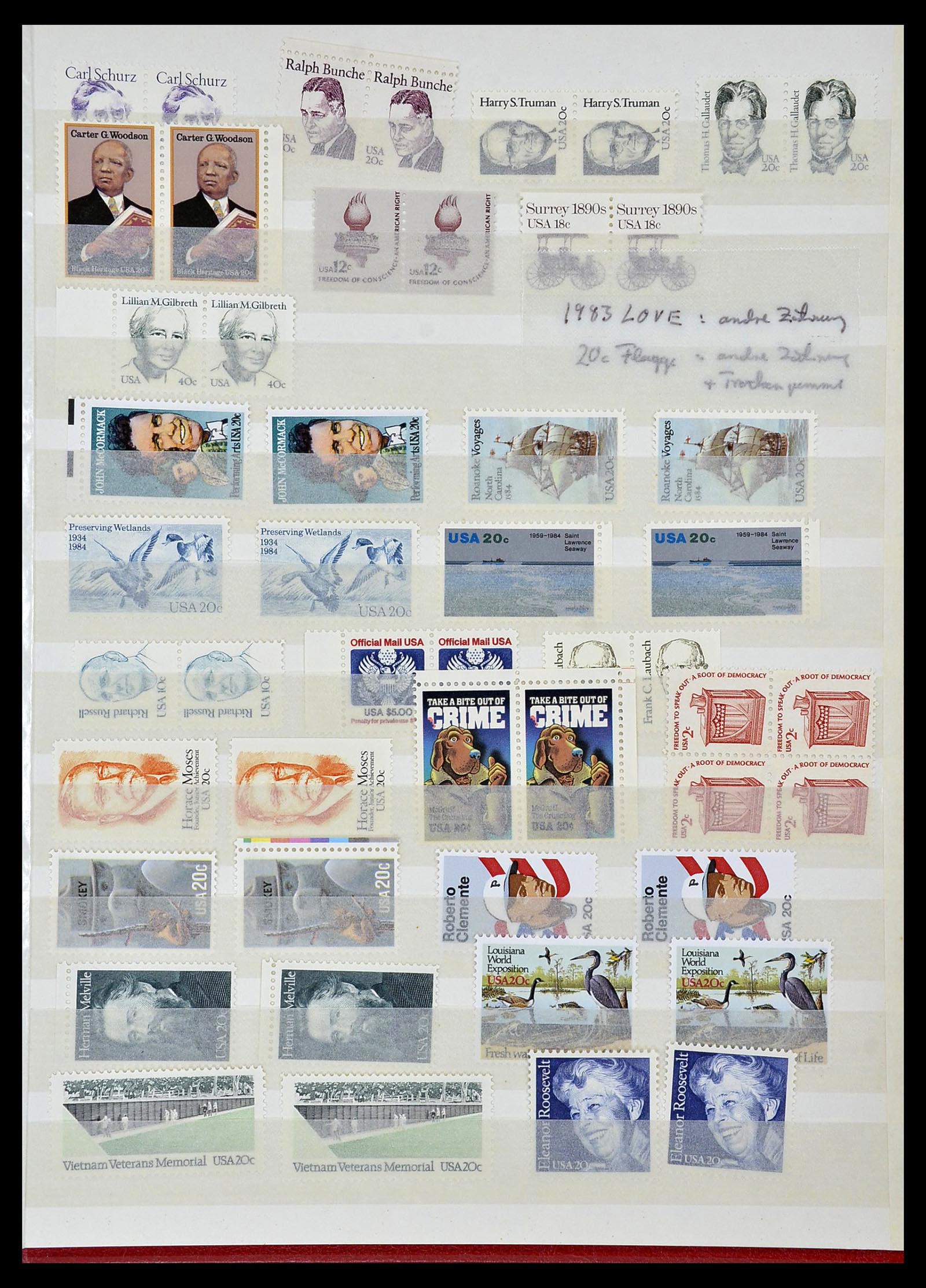 34237 061 - Postzegelverzameling 34237 USA postfris 1935-1998.
