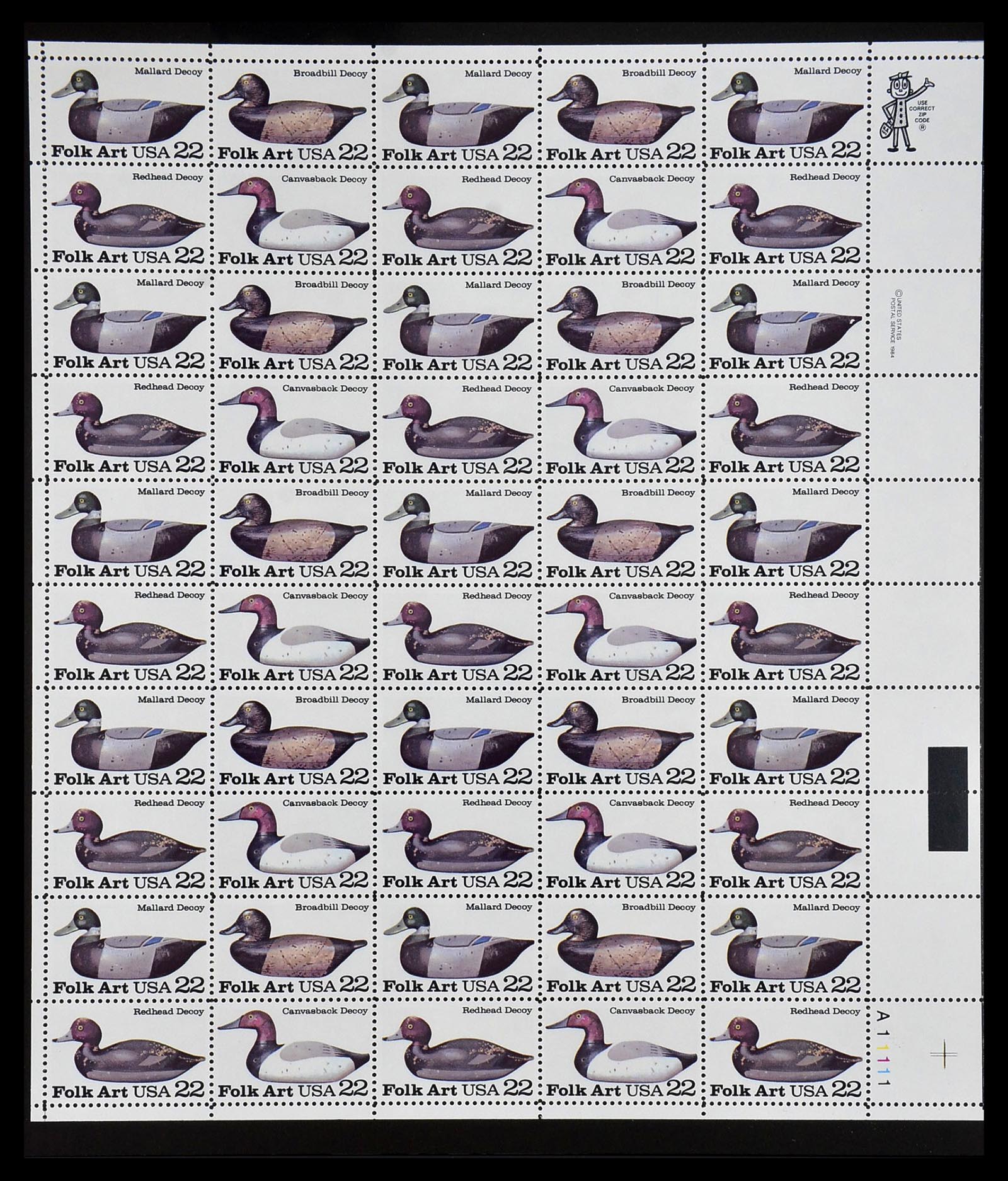 34237 074 - Postzegelverzameling 34237 USA postfris 1935-1998.