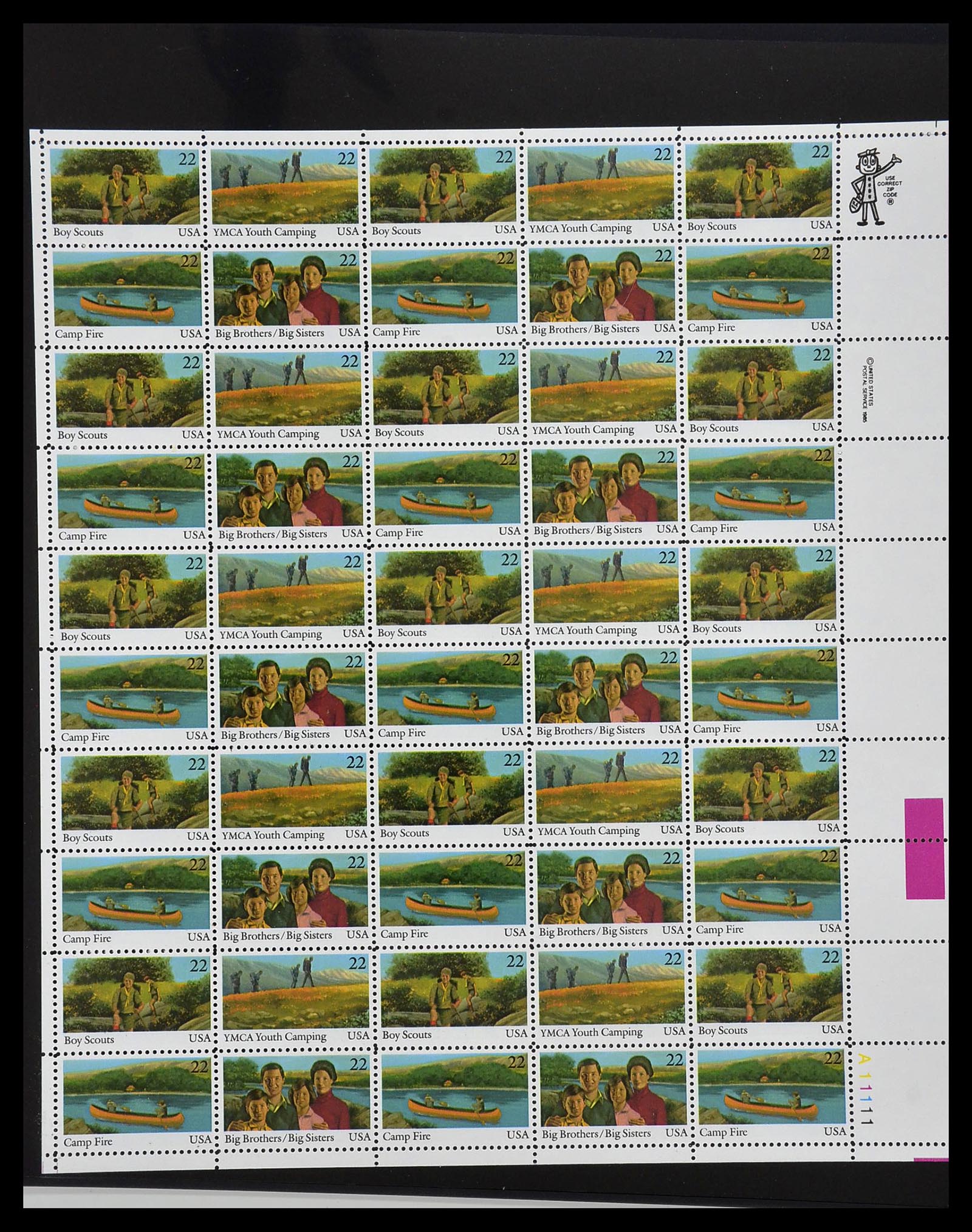 34237 079 - Postzegelverzameling 34237 USA postfris 1935-1998.