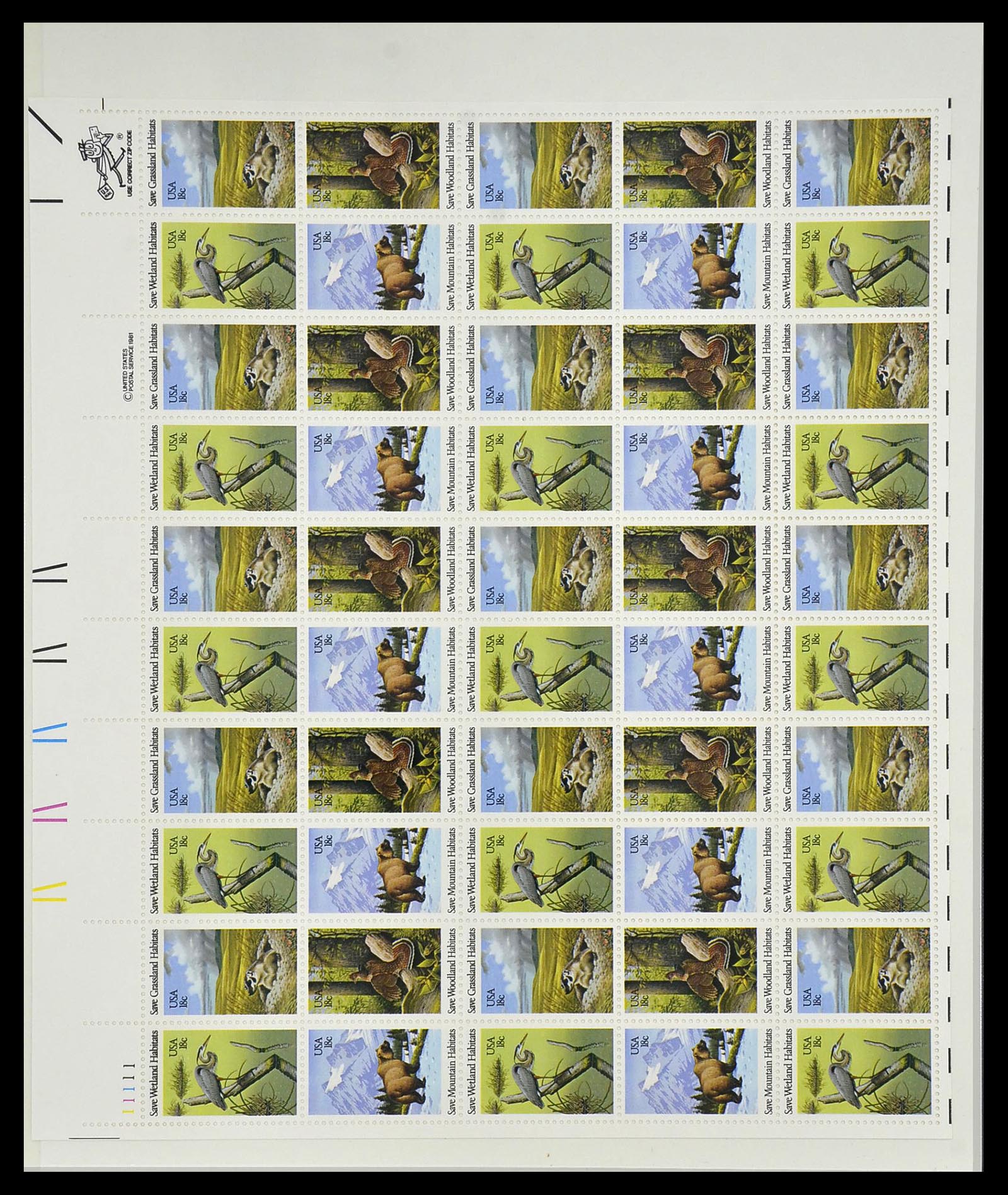 34237 098 - Postzegelverzameling 34237 USA postfris 1935-1998.