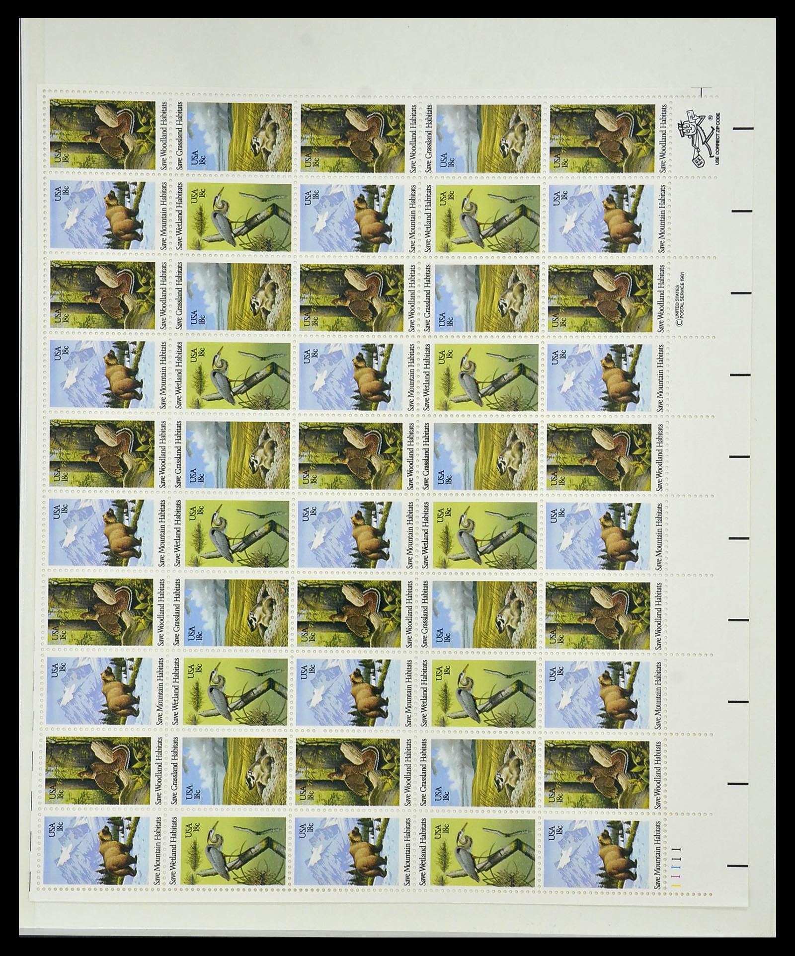 34237 101 - Postzegelverzameling 34237 USA postfris 1935-1998.