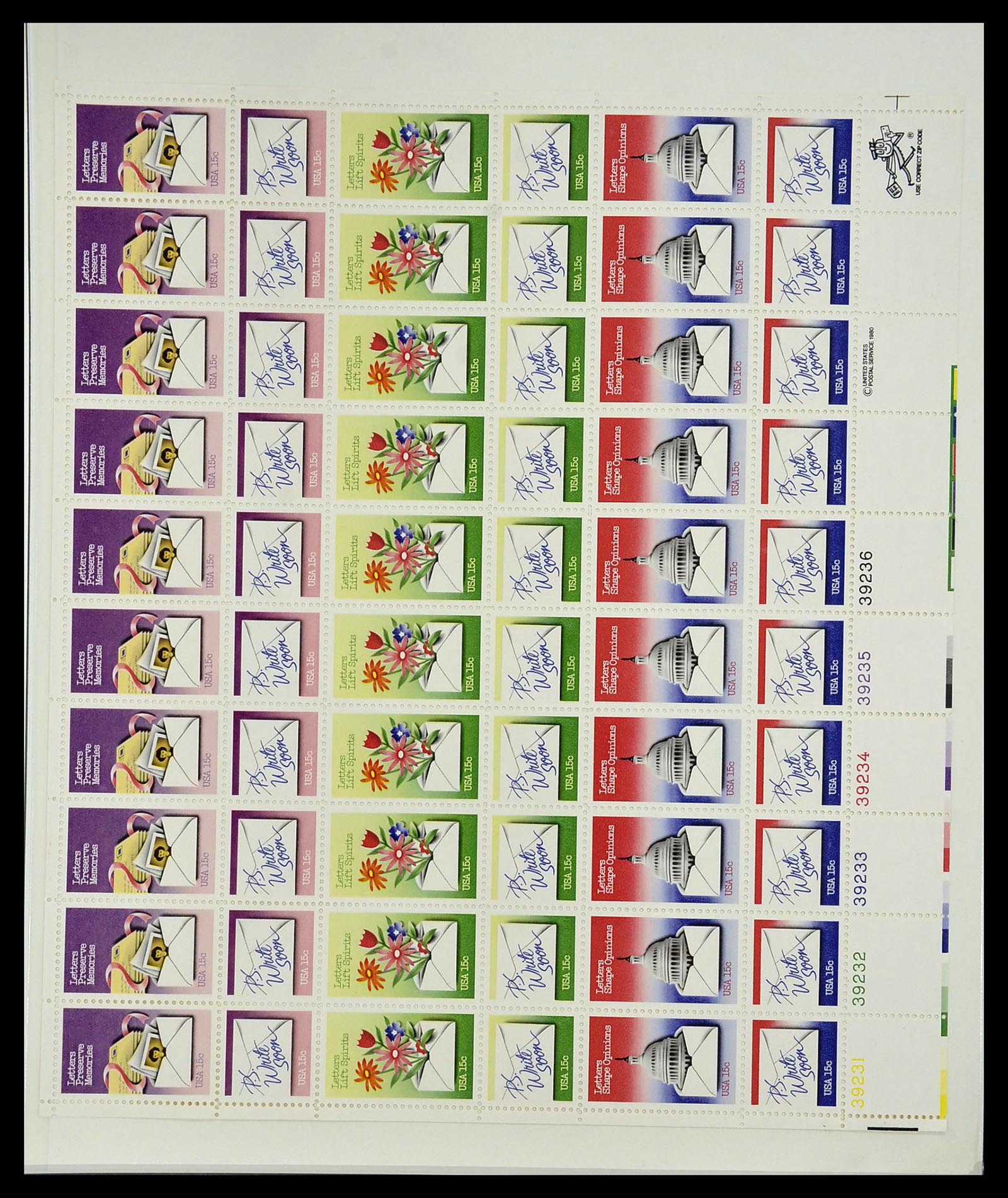 34237 105 - Postzegelverzameling 34237 USA postfris 1935-1998.