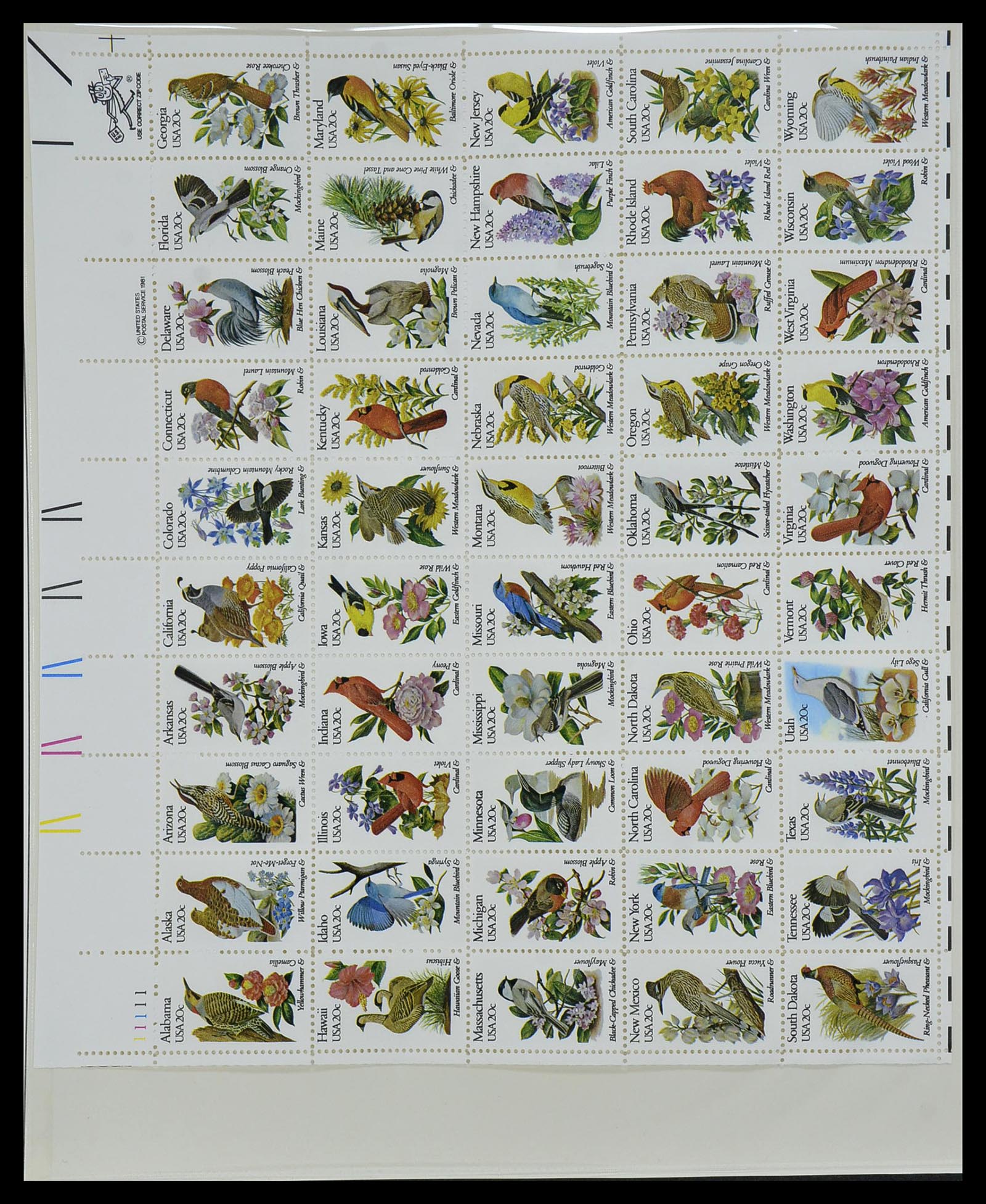 34237 107 - Postzegelverzameling 34237 USA postfris 1935-1998.