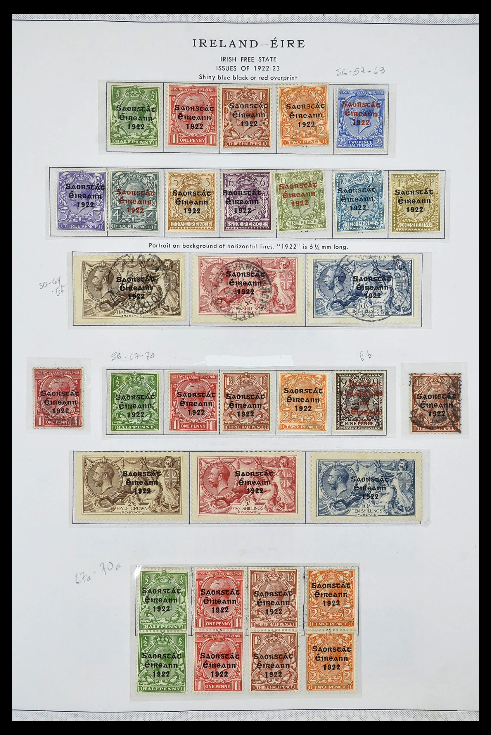 34240 004 - Postzegelverzameling 34240 Ierland 1922-2002.