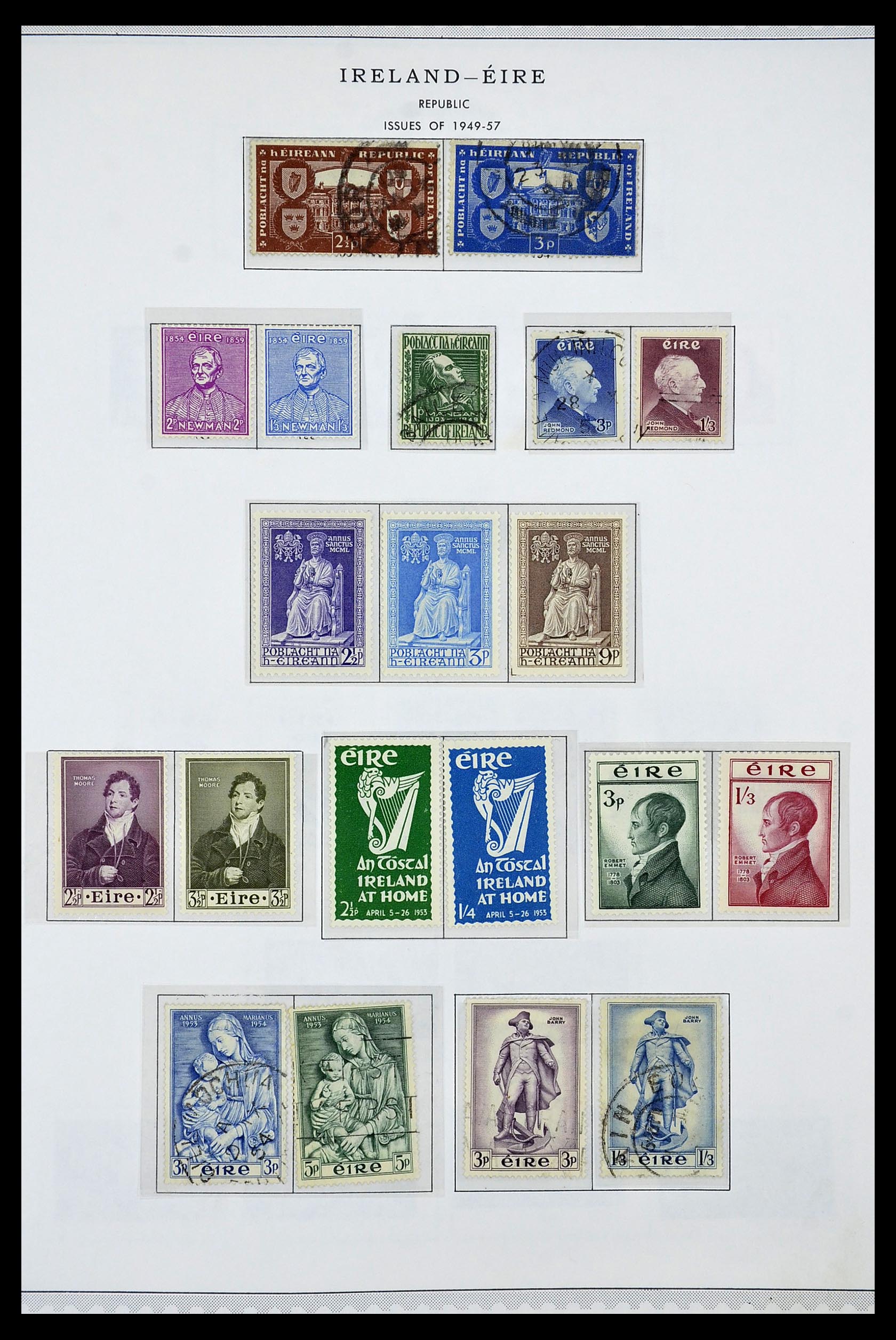 34240 009 - Postzegelverzameling 34240 Ierland 1922-2002.