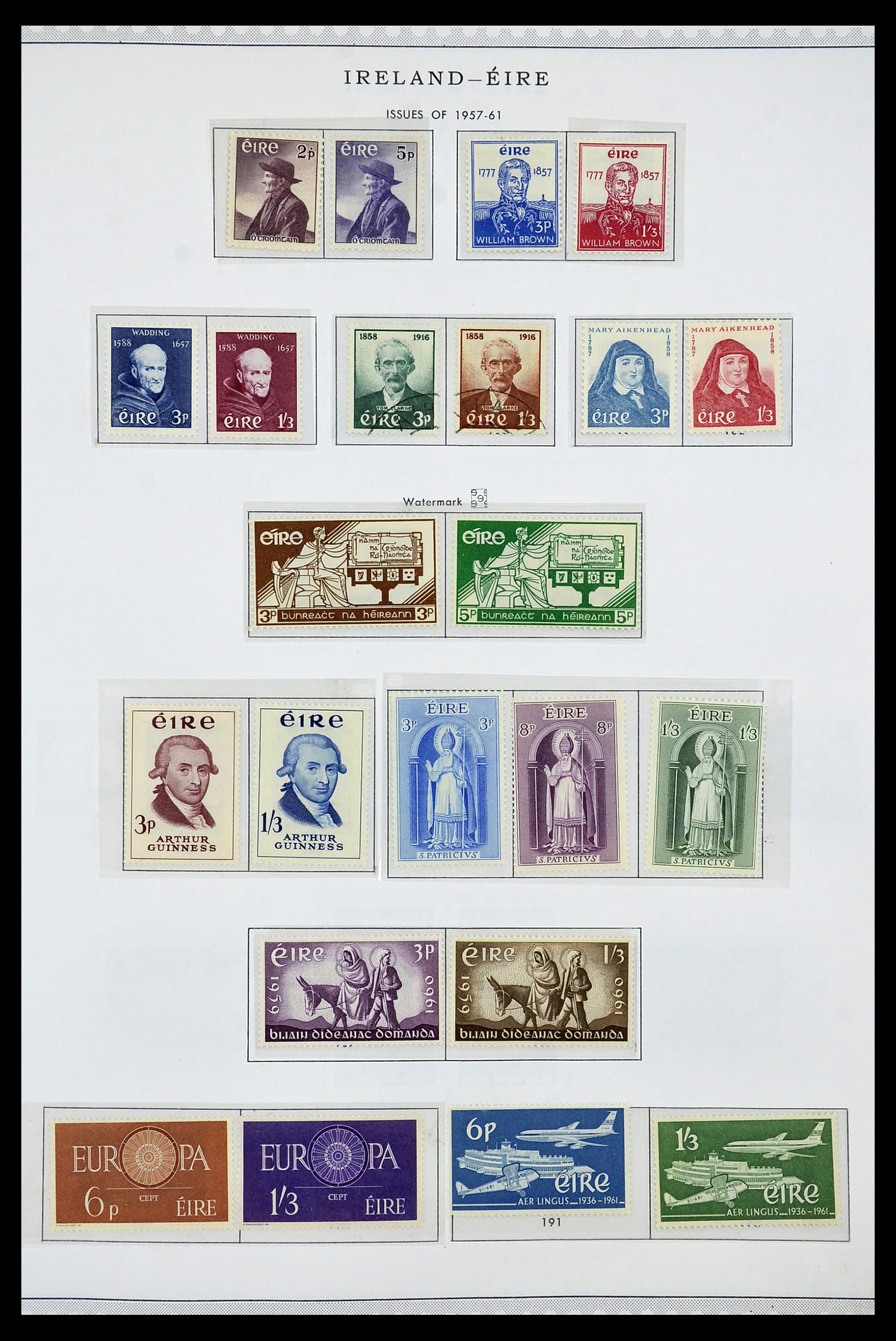 34240 010 - Postzegelverzameling 34240 Ierland 1922-2002.
