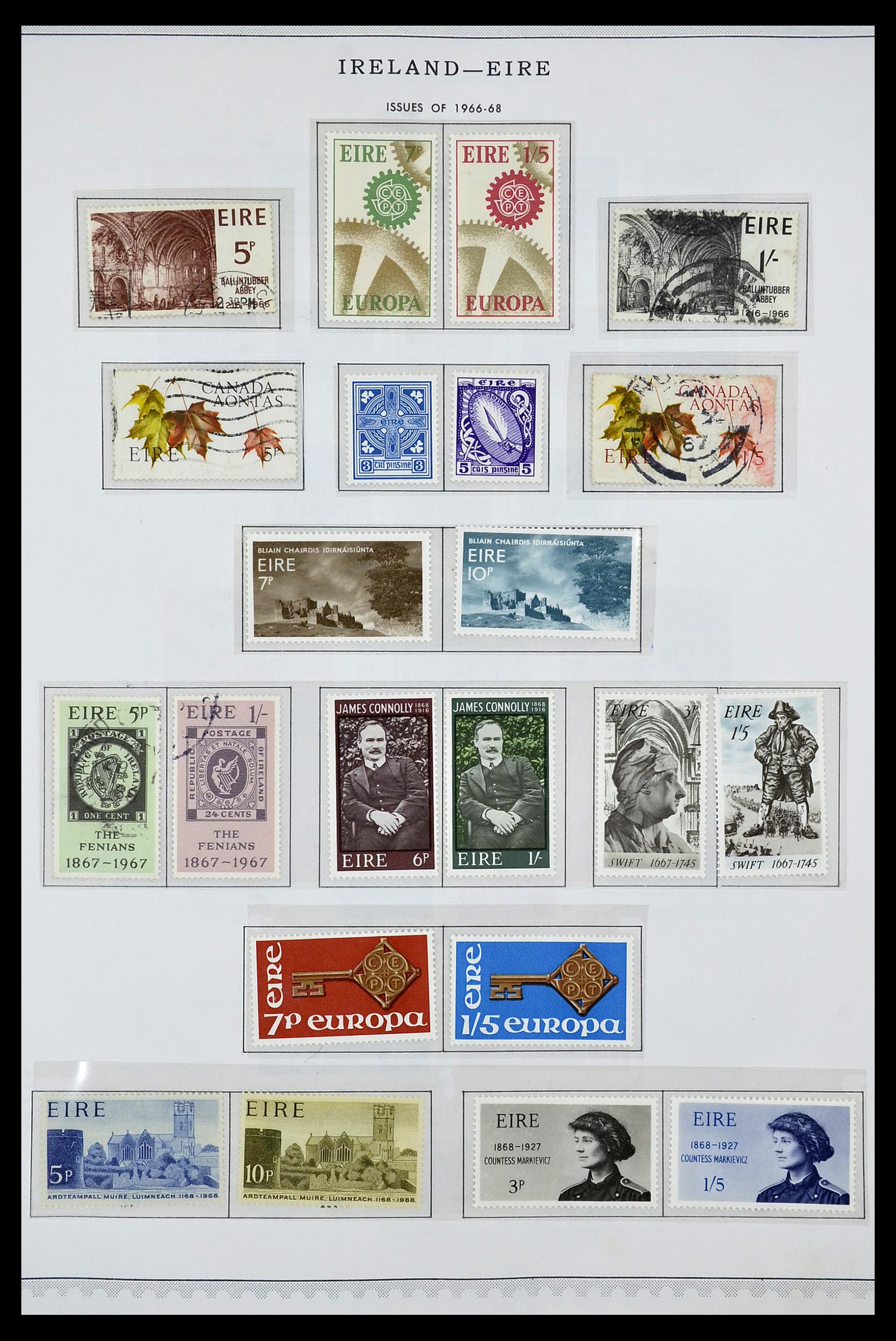 34240 013 - Postzegelverzameling 34240 Ierland 1922-2002.