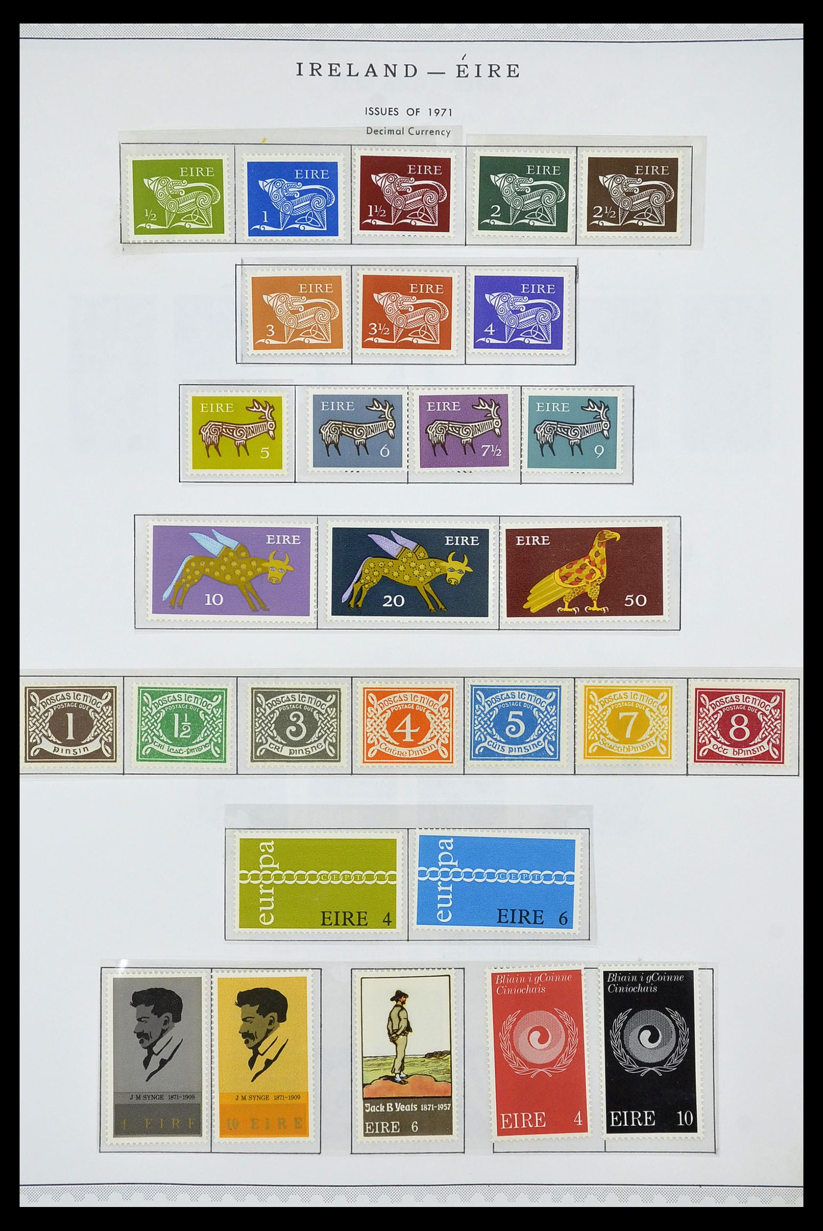 34240 016 - Postzegelverzameling 34240 Ierland 1922-2002.