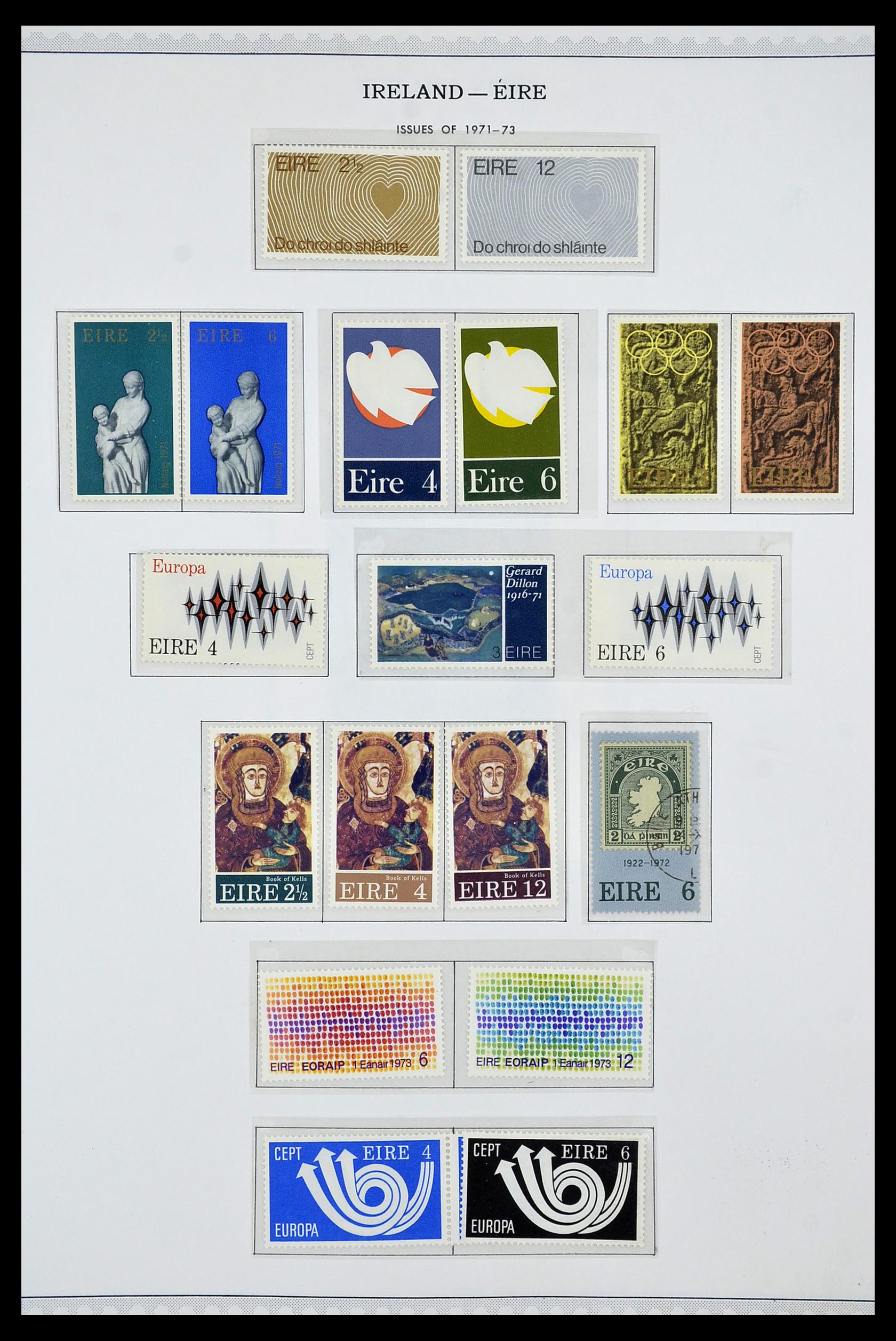 34240 017 - Postzegelverzameling 34240 Ierland 1922-2002.