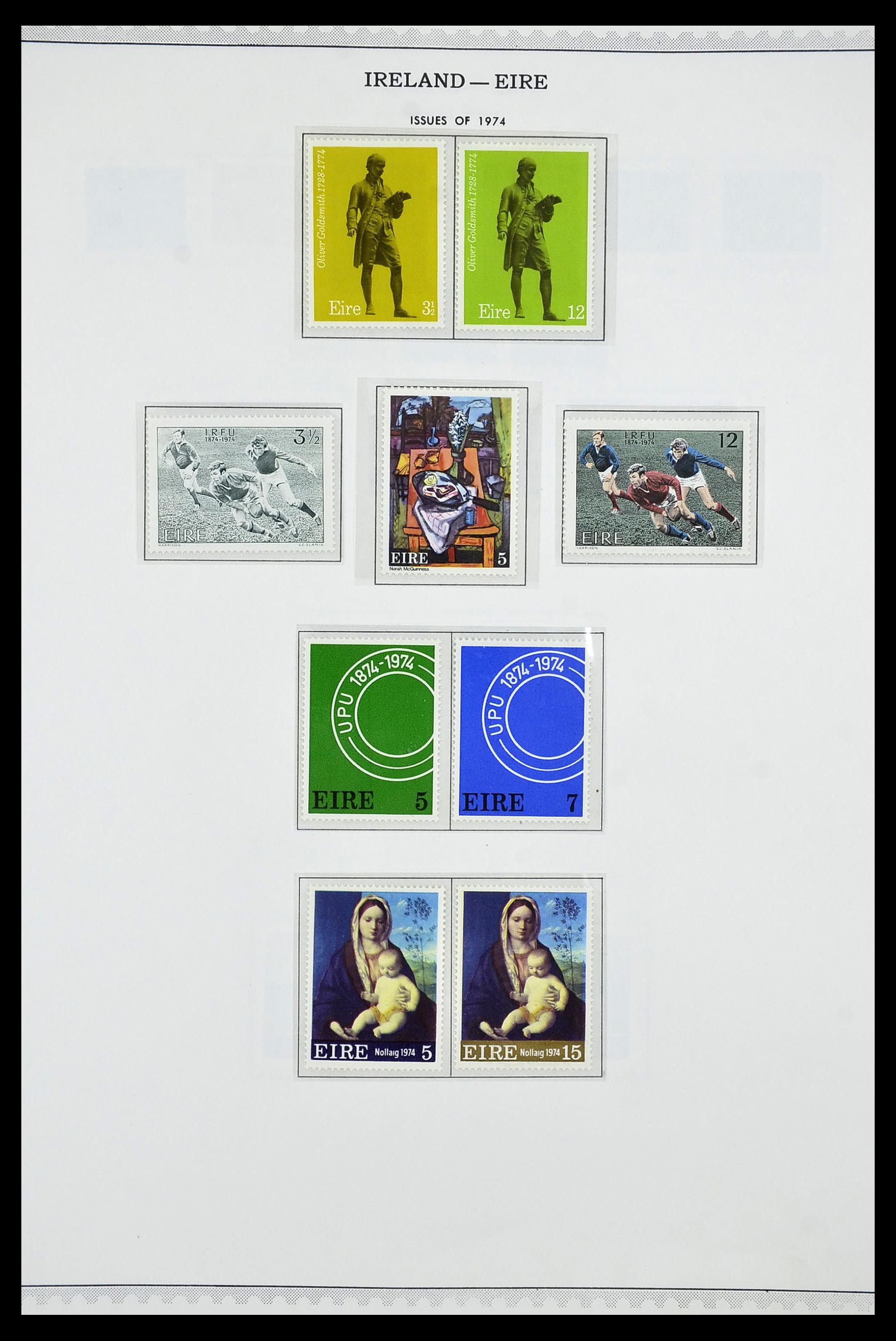 34240 021 - Postzegelverzameling 34240 Ierland 1922-2002.