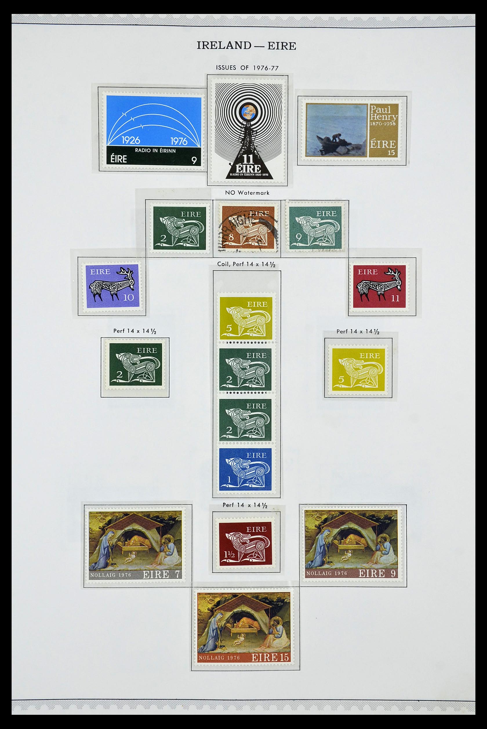 34240 026 - Postzegelverzameling 34240 Ierland 1922-2002.