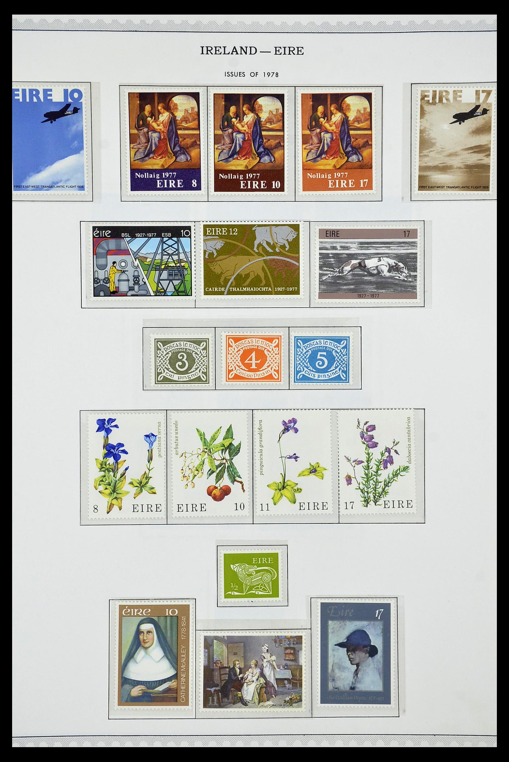 34240 028 - Postzegelverzameling 34240 Ierland 1922-2002.