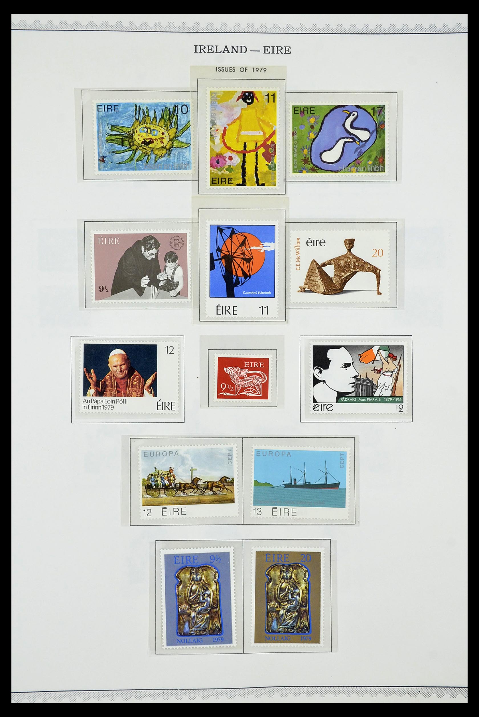 34240 031 - Postzegelverzameling 34240 Ierland 1922-2002.