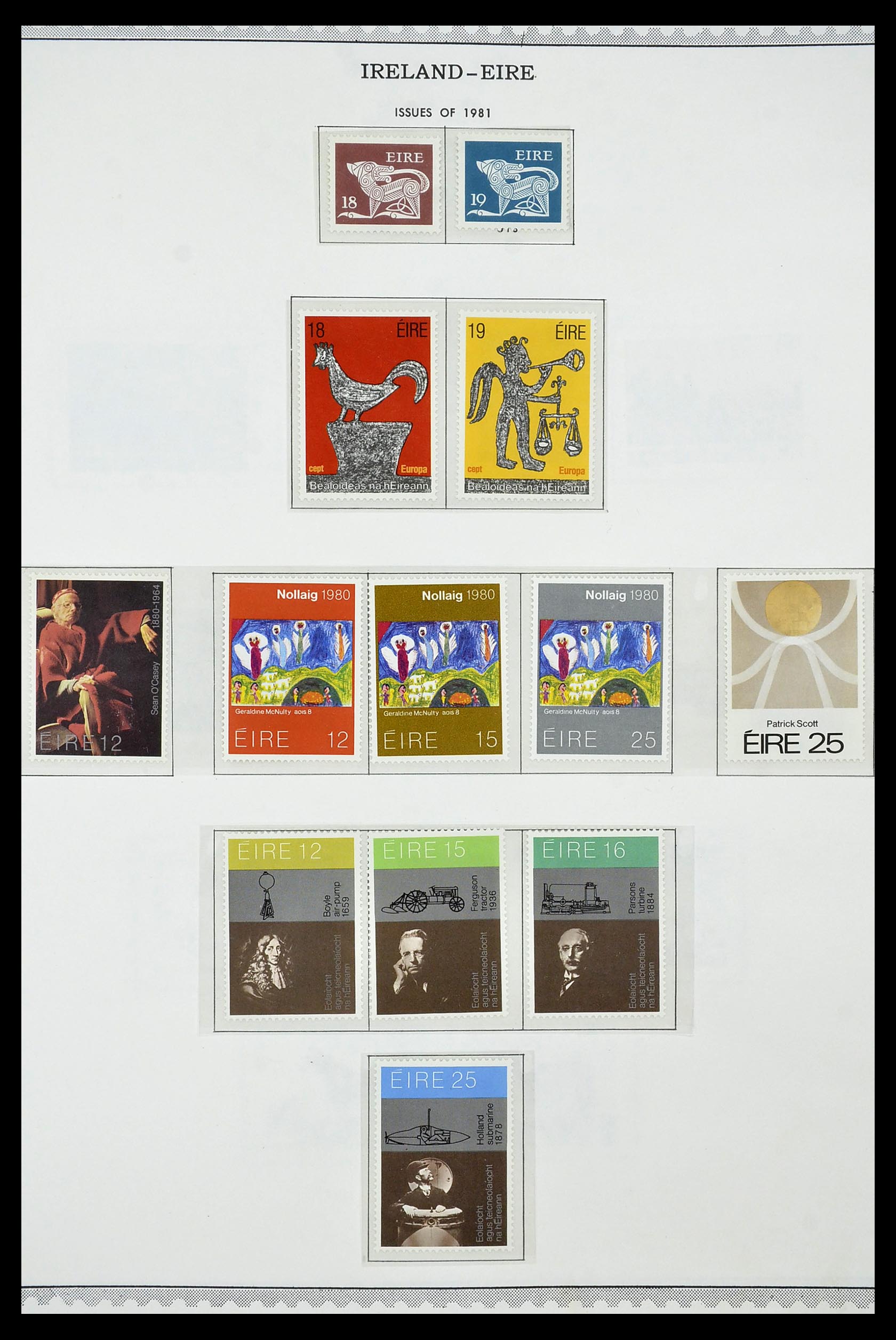 34240 034 - Postzegelverzameling 34240 Ierland 1922-2002.