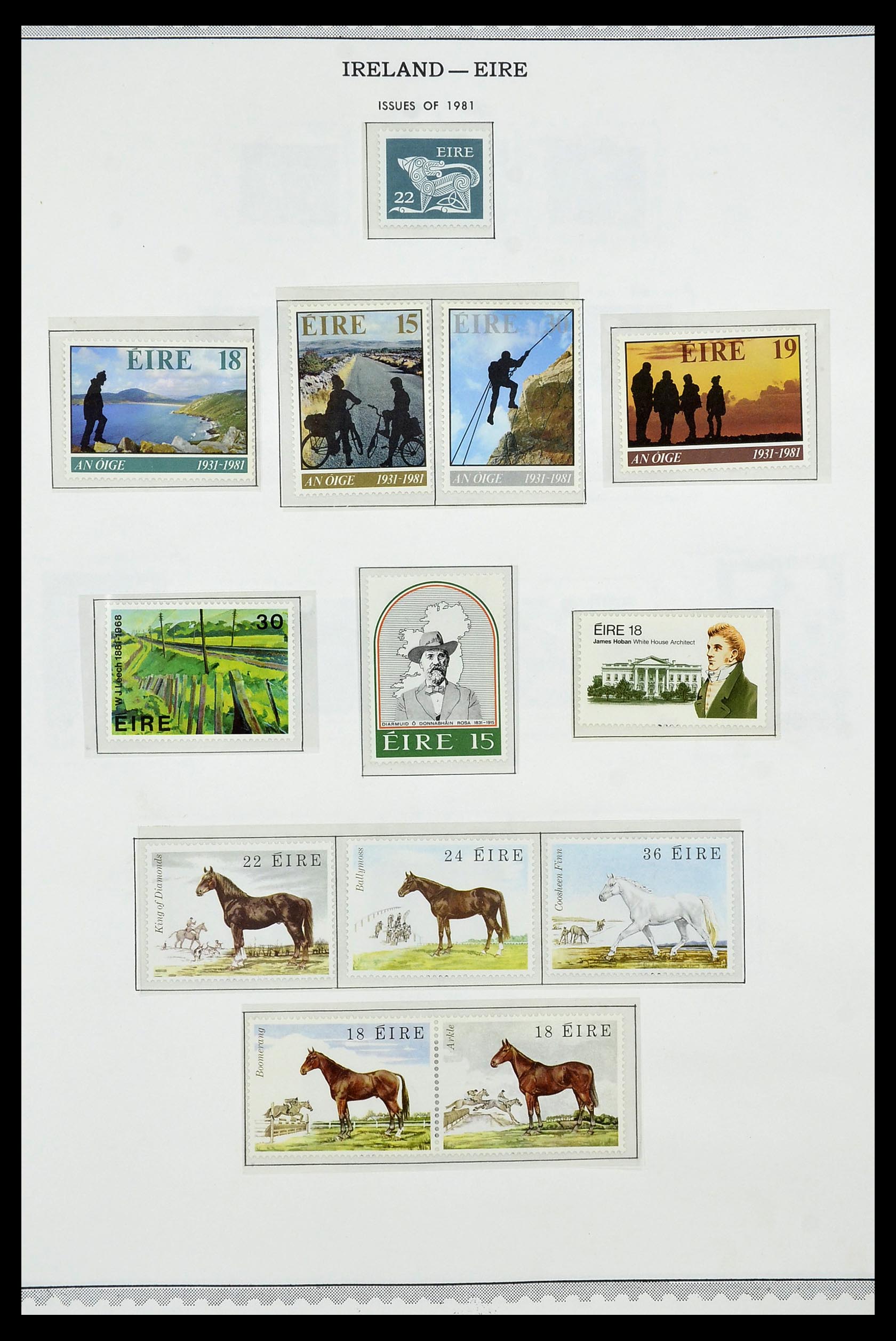 34240 035 - Postzegelverzameling 34240 Ierland 1922-2002.