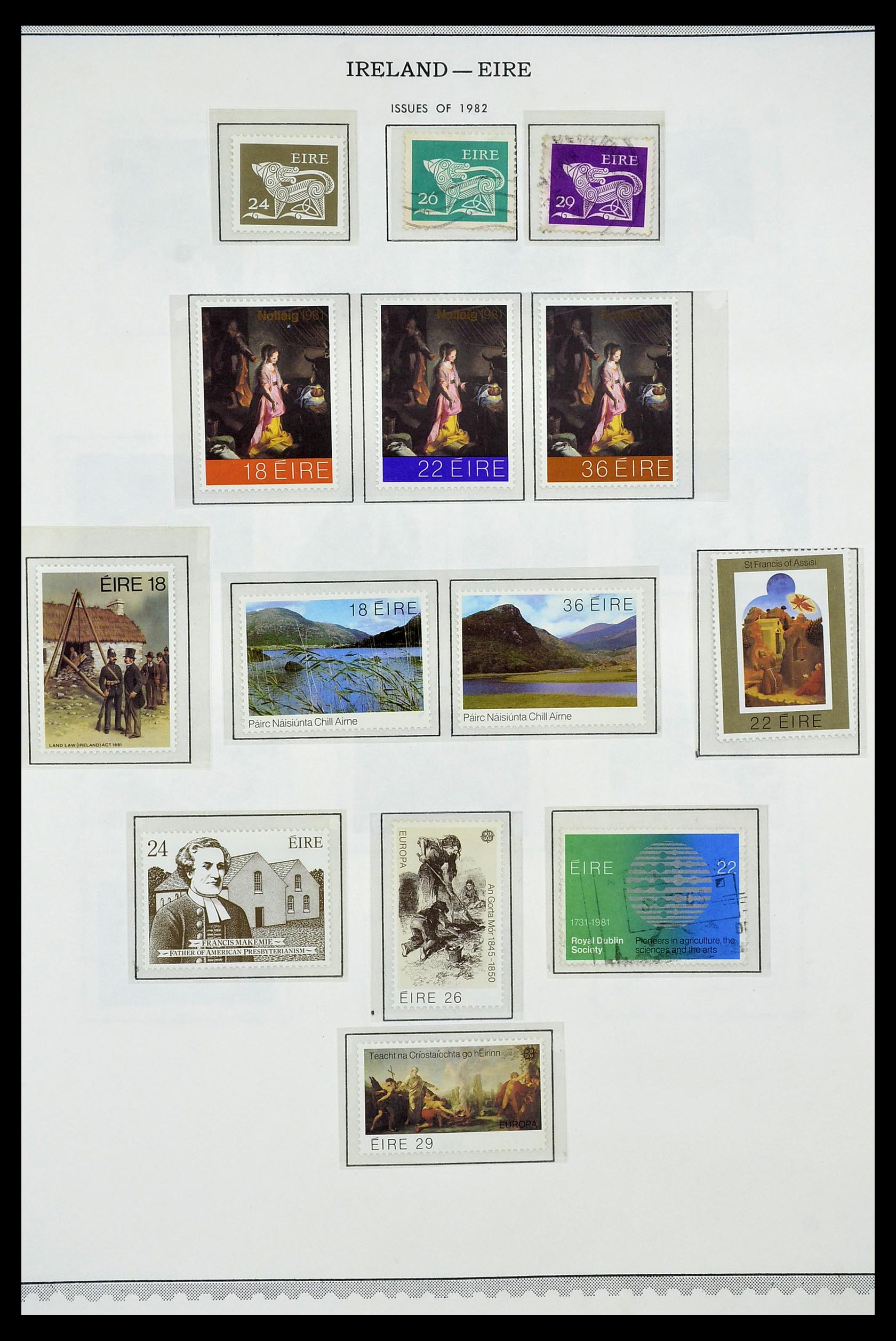 34240 036 - Postzegelverzameling 34240 Ierland 1922-2002.